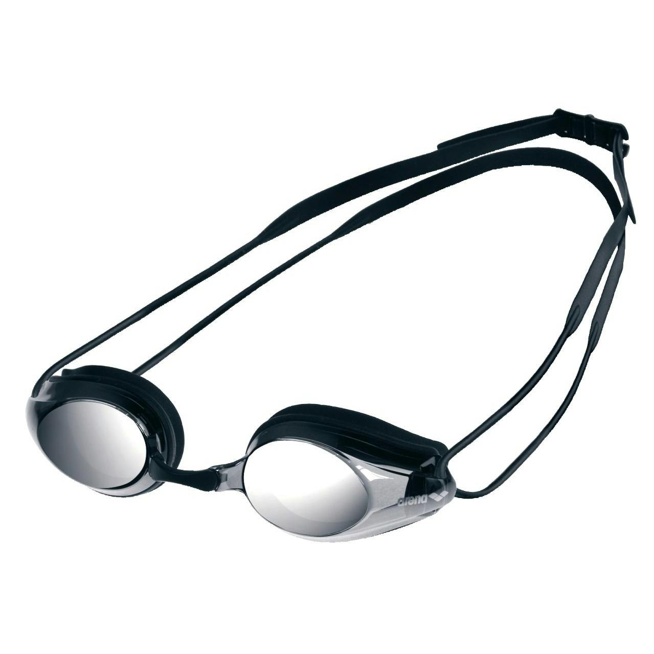 Arena Unisex Black Adult Tracks Mirror Swimming Goggles - /Smoke - One Size - /Smoke