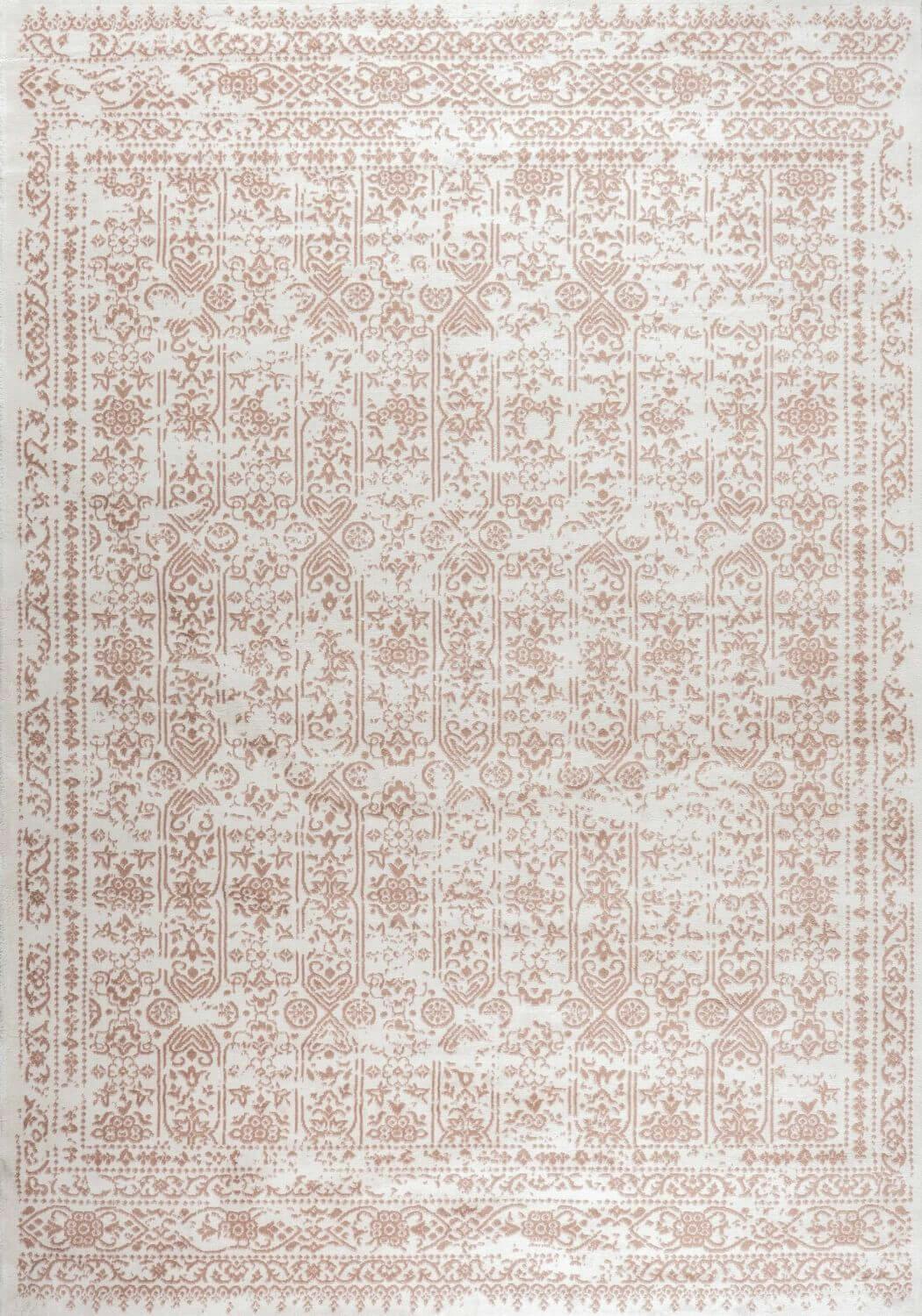 Rackhams Cream Montana Vintage Rose Rug | 3716 - 200X290 Cm