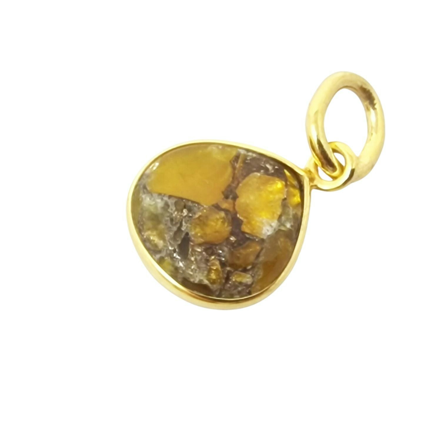 Harfi Gold Plated Citrine Birthstone Heart Pendant
