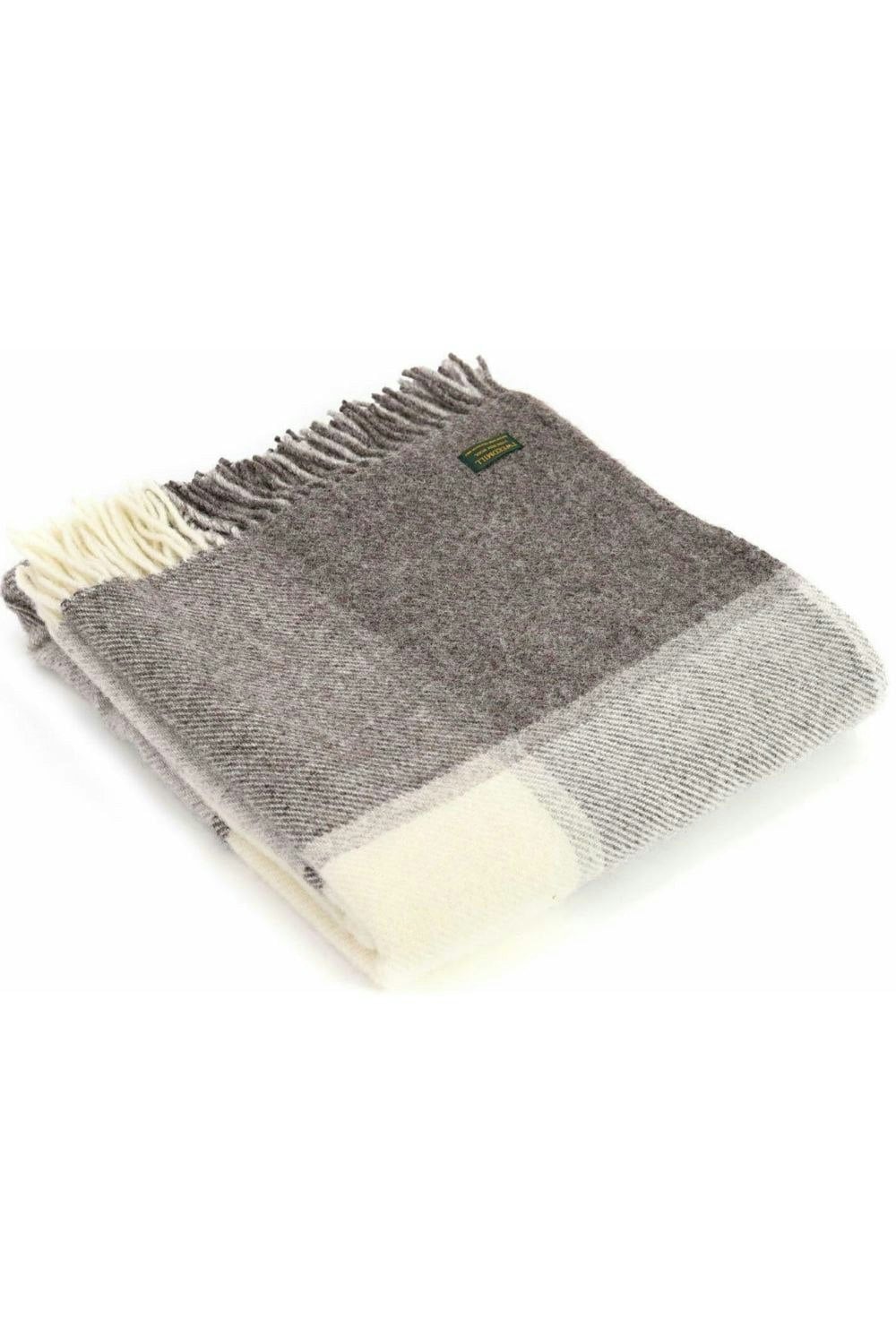 Homespace Direct Block Check Jacob Wool Throw - Multi