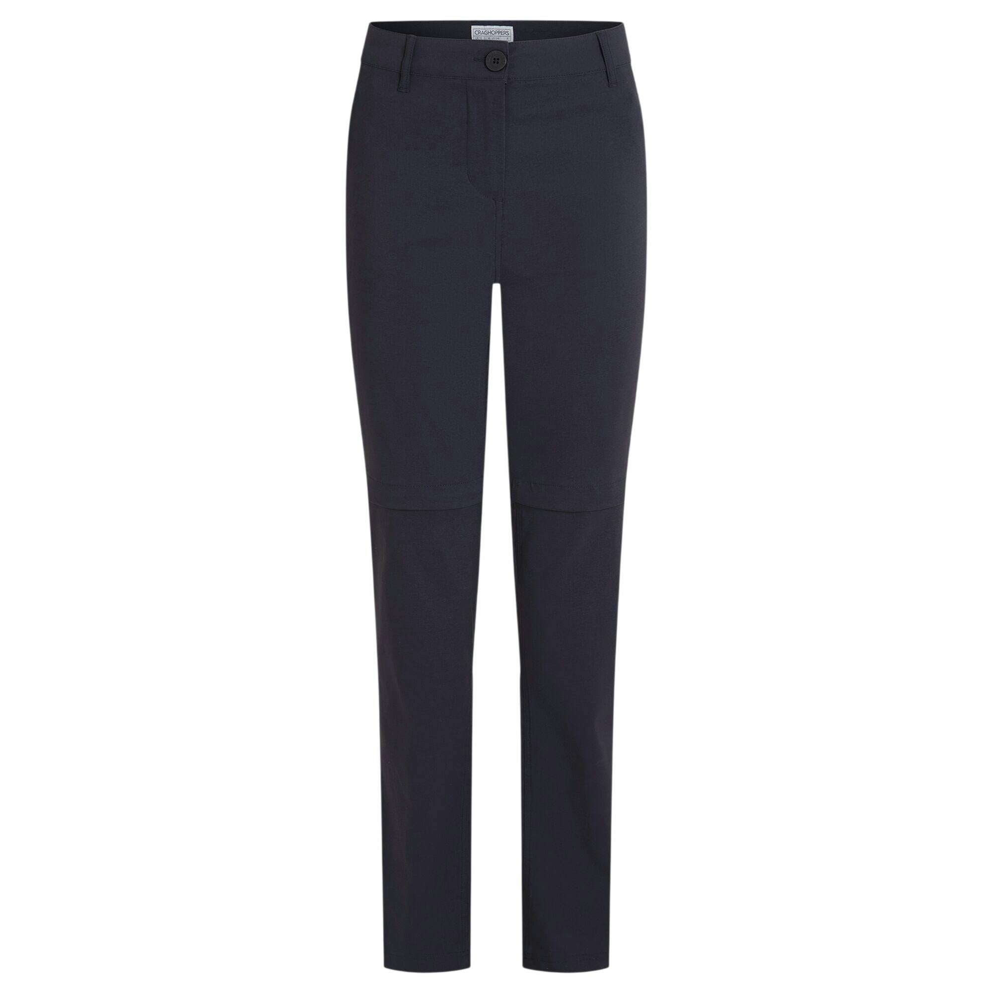 Craghoppers Women's Dark Kiwi Pro Iii Convertible Trousers - Navy - 18 Uk L - Navy - 96% Recycled Nylon Polyamide/4% Elastane