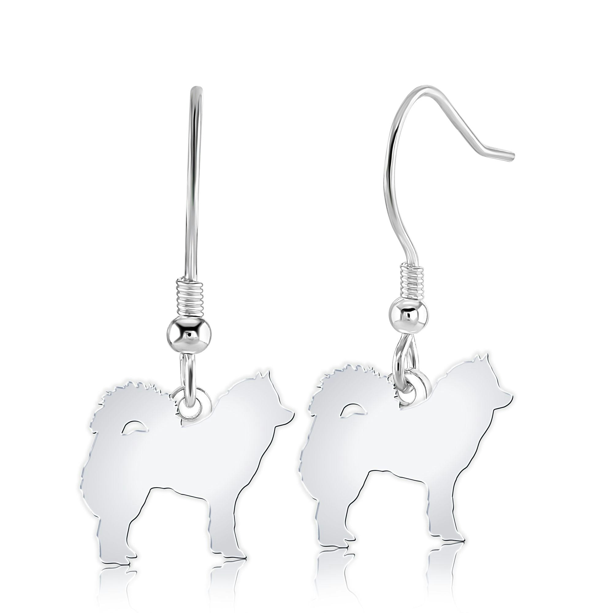 Mylee London Silver Eurasier Silhouette Earrings - Yes - Hook