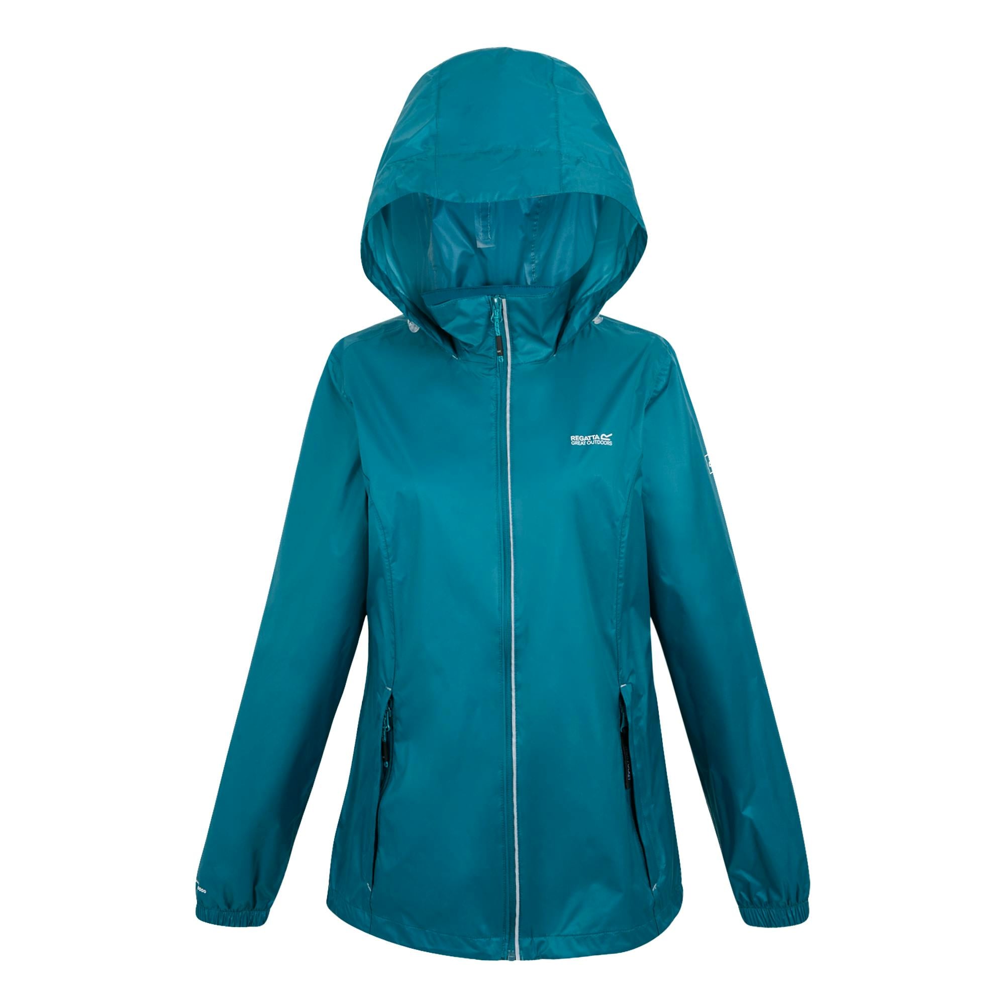 Regatta Women's Light Corinne Iv Waterproof Packaway Jacket - Exotic Plume - 12 Uk - Exotic Plume - 100% Polyamide
