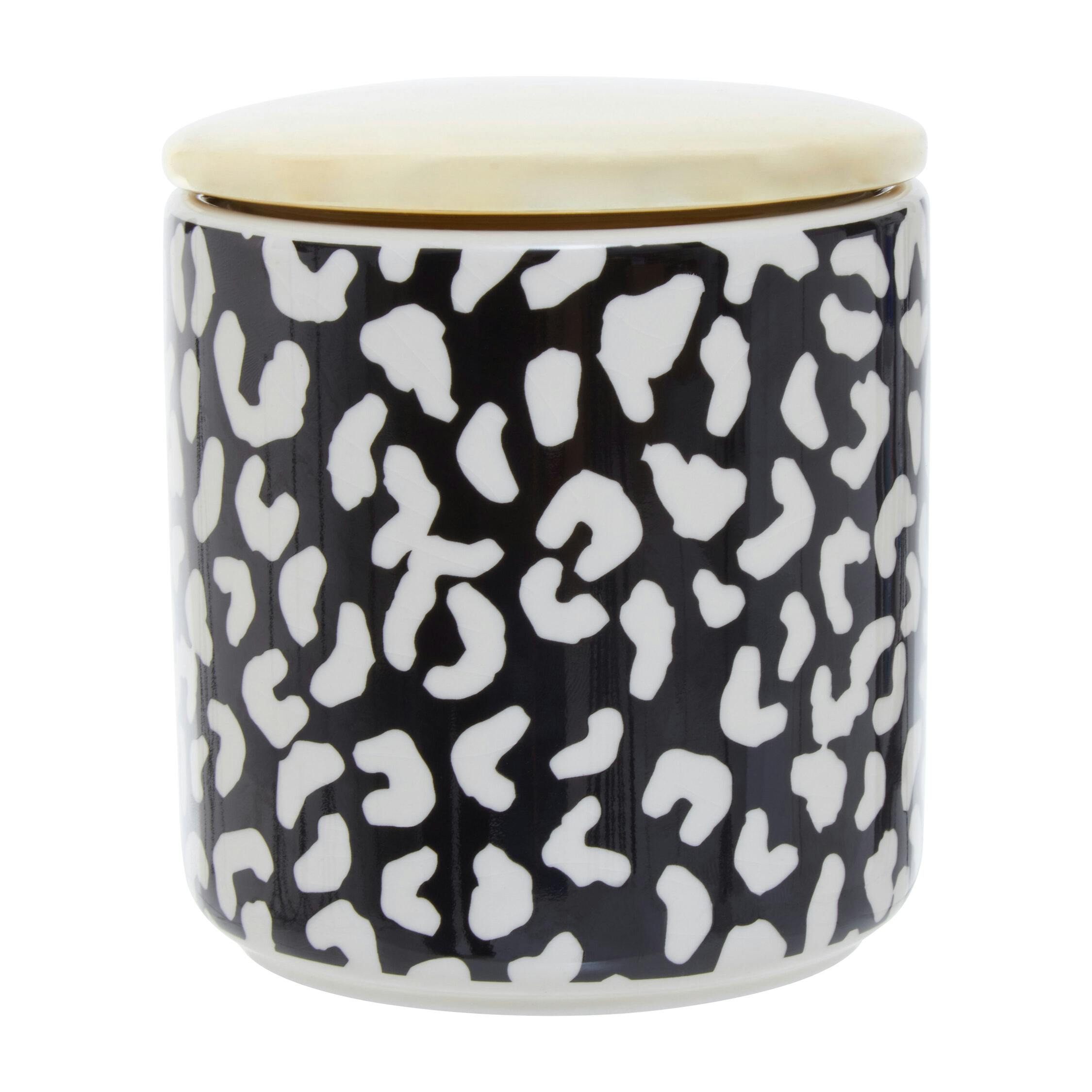 B&Q - Stoneware Medium Canister,gold Reflective Container With Silicone Seal Lid,handcrafted Storage Container - Image 2