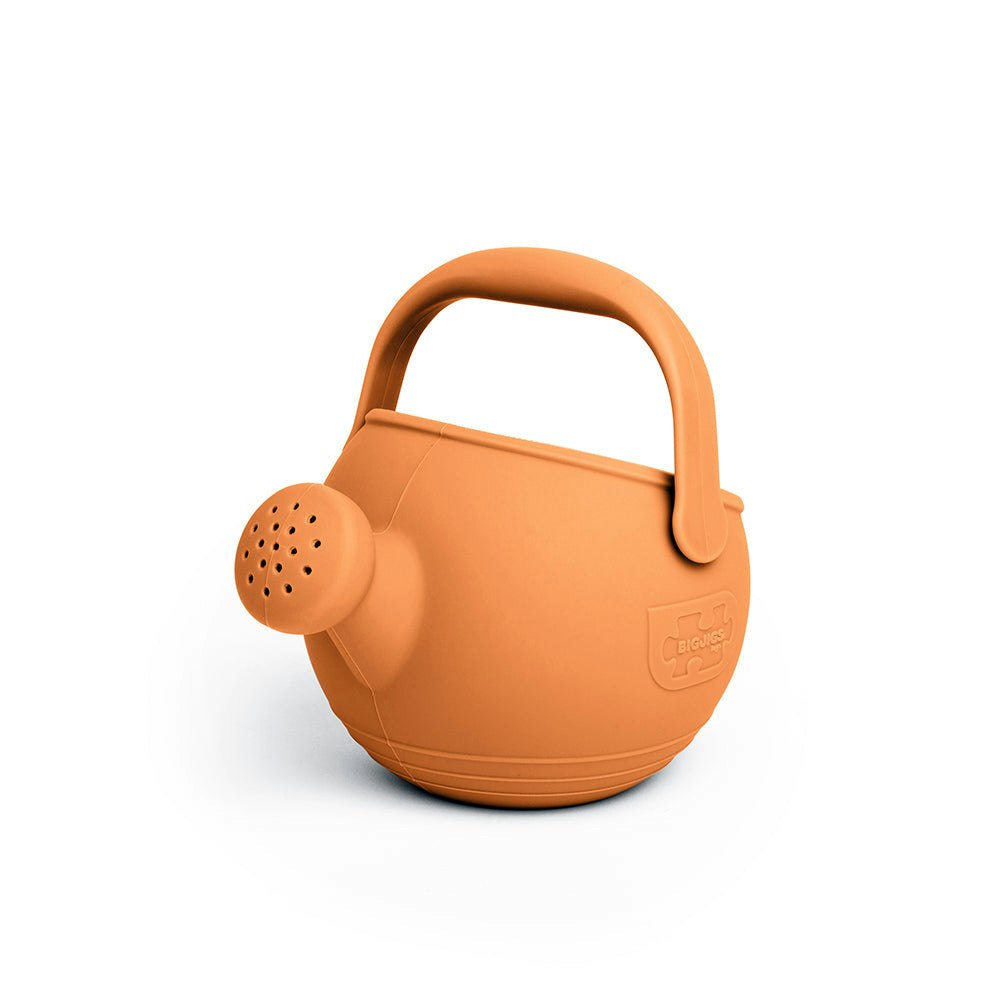 Bigjigs Toys Silicone Watering Can - Apricot Orange
