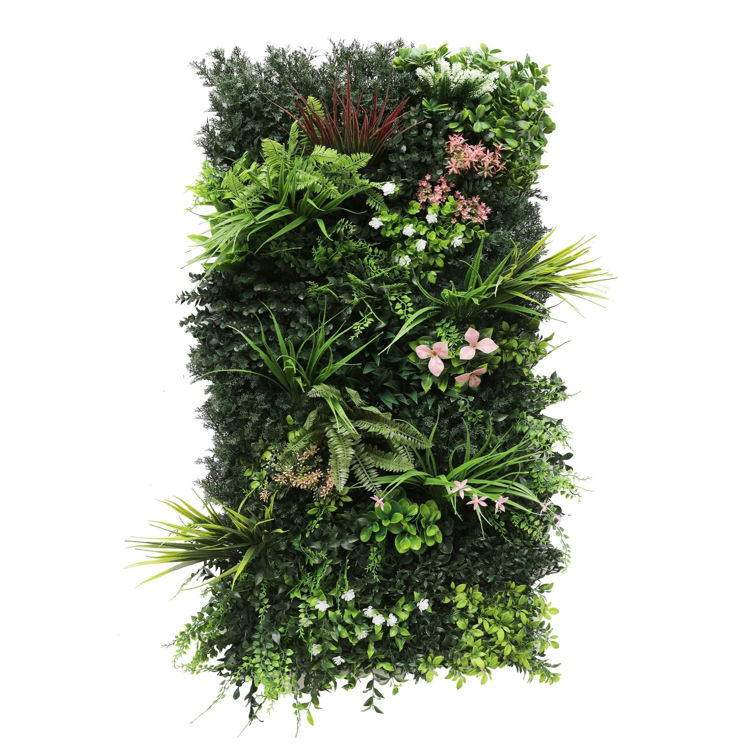 True Products Green Premium Artificial Plants Wall Panel 1M X 50Cm - Florence B