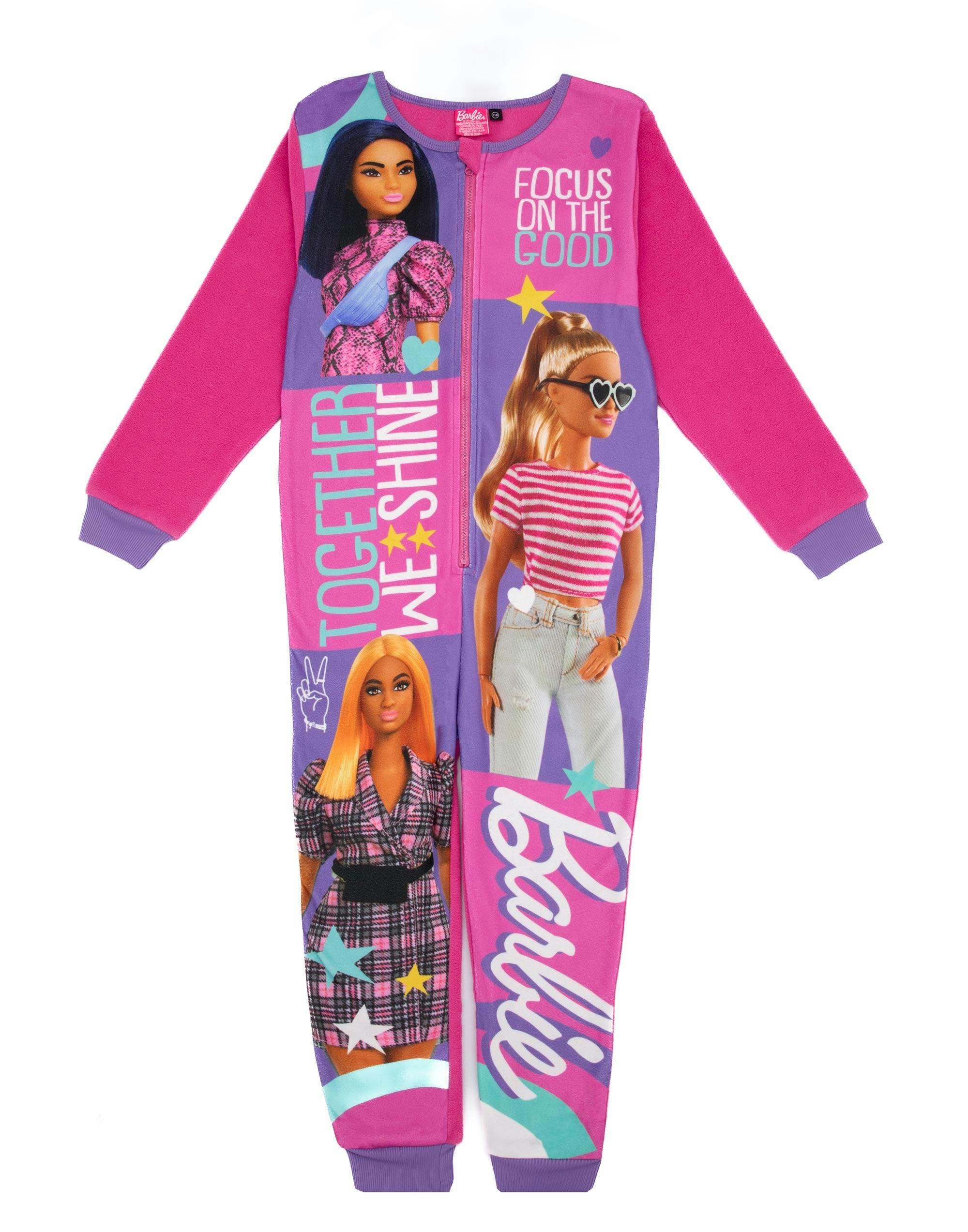 Vanilla Underground Girls Pink Barbie Onesie - 11-12 Years