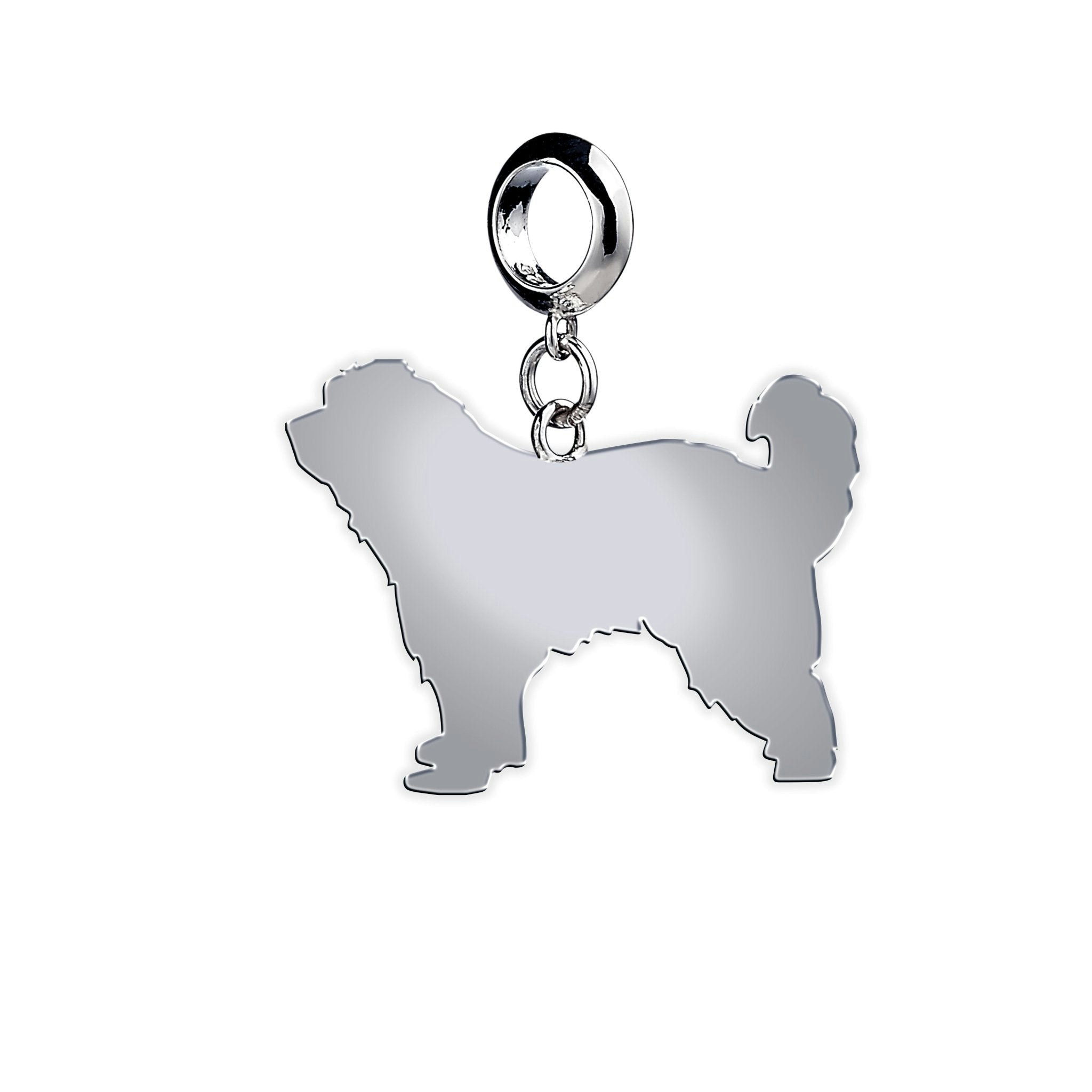 Mylee London Silver Great Pyrenees Silhouette Charm - Yes - Slider Charm