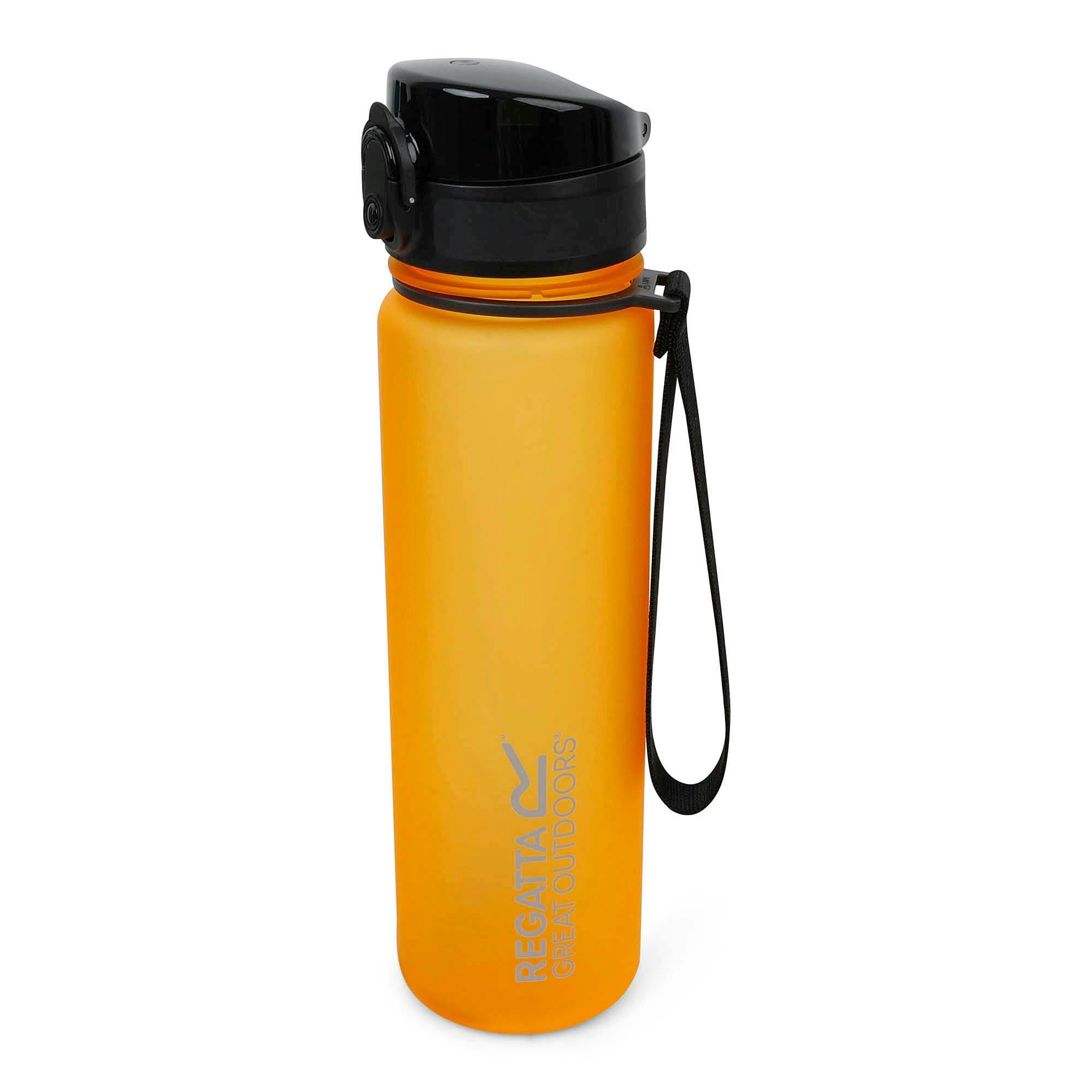 Regatta Orange Great Outdoors 0.6L Tritan Drinks Flip Flask - One Size - 80% Tritan Copolyester Plastic/10% Thermoplastic Elastomer/10% Polycarbonate