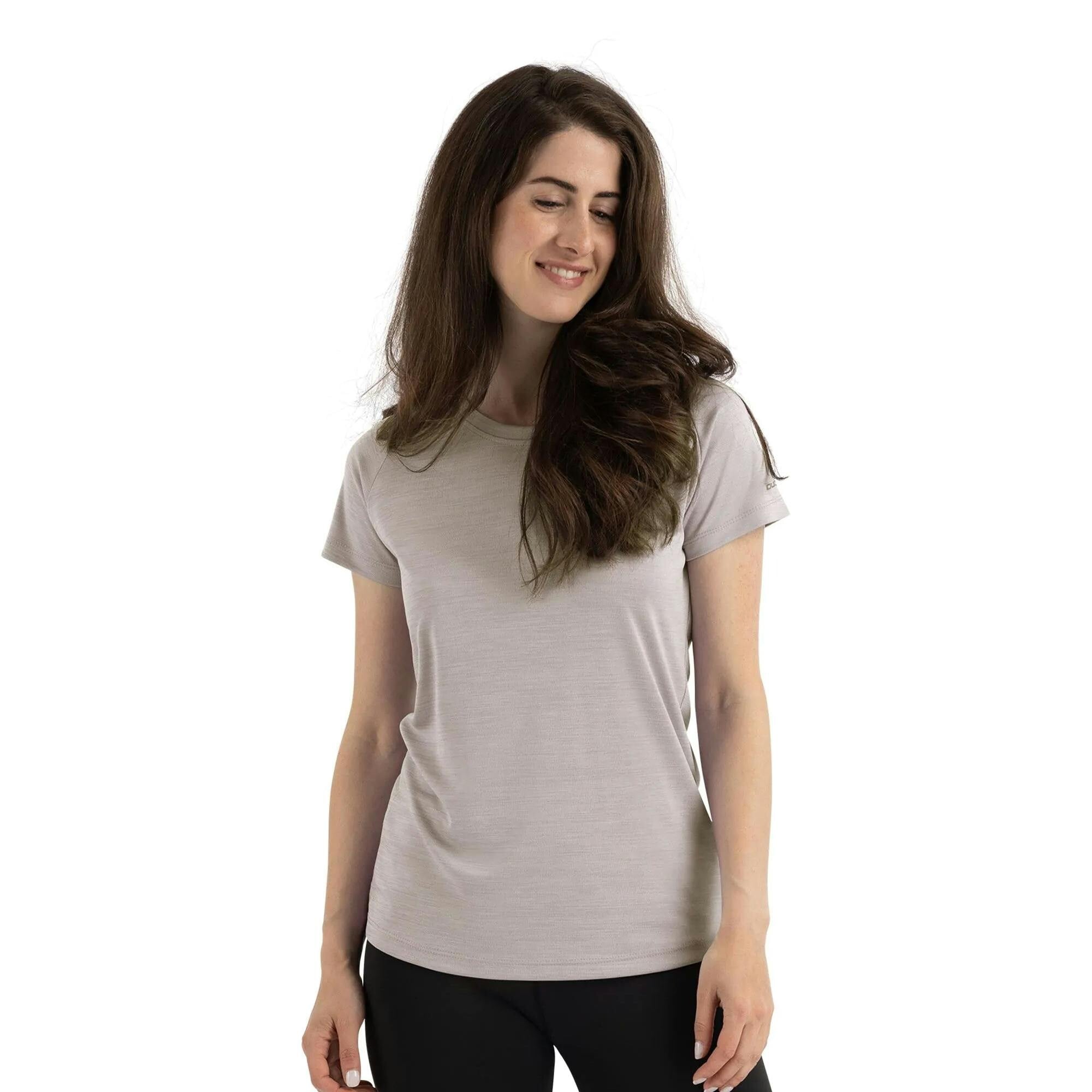 Trespass Women's Vickland TP75 Active T-Shirt in Light Grey | Size: 2XS - Image 2