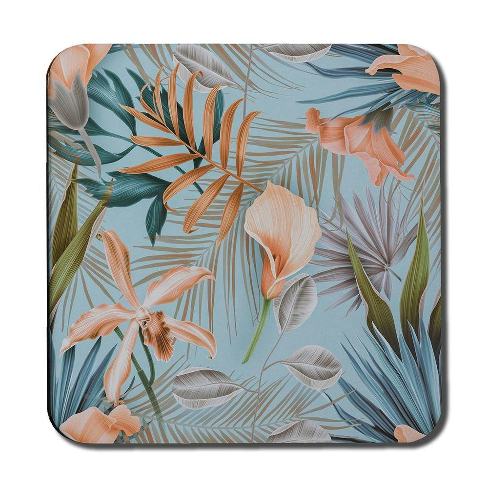 Rackhams Pink Tropical Flowers (Coaster) Size 6