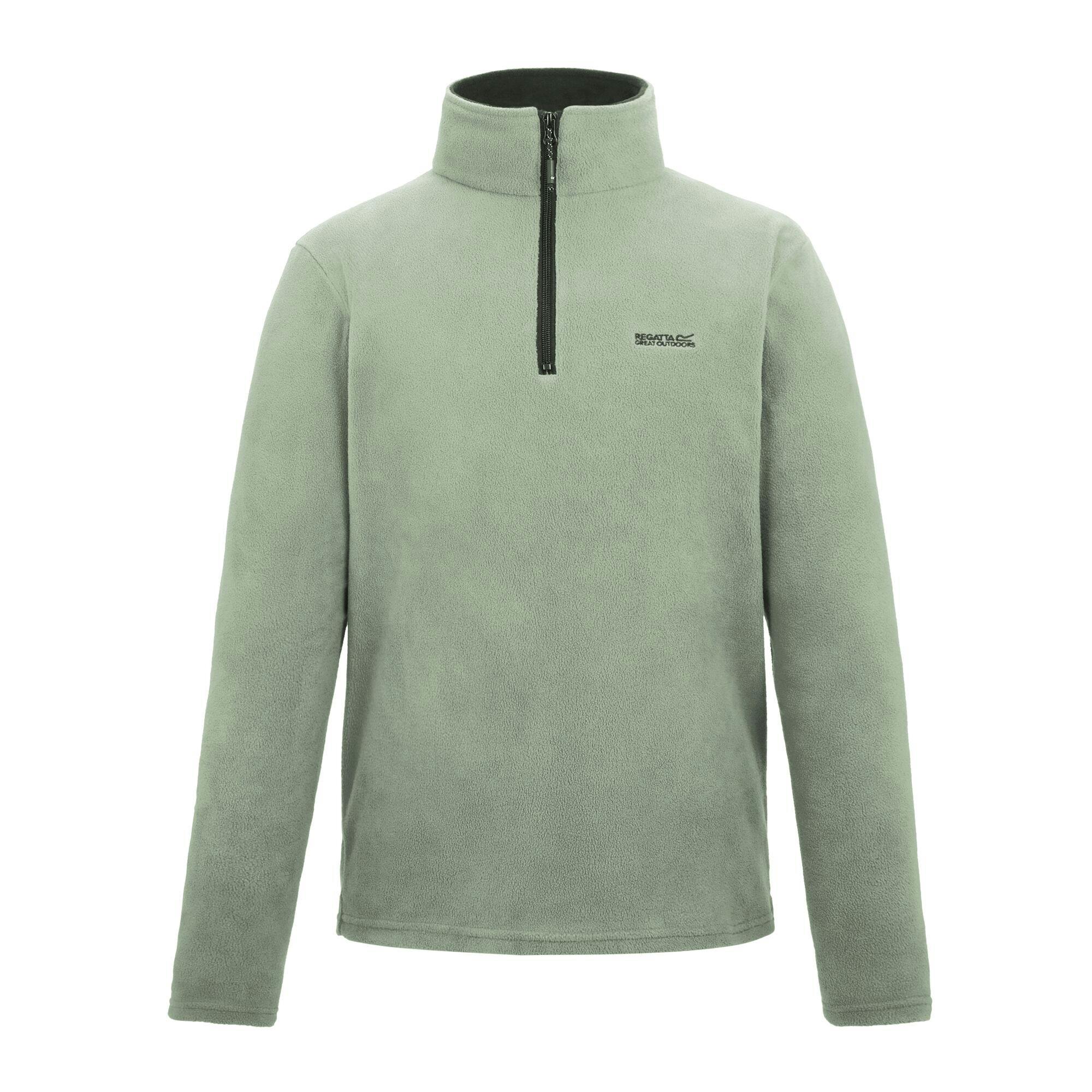 Regatta (L, Light Sage) Great Outdoors Mens Thompson Half Zip Fleece Top - Image 2