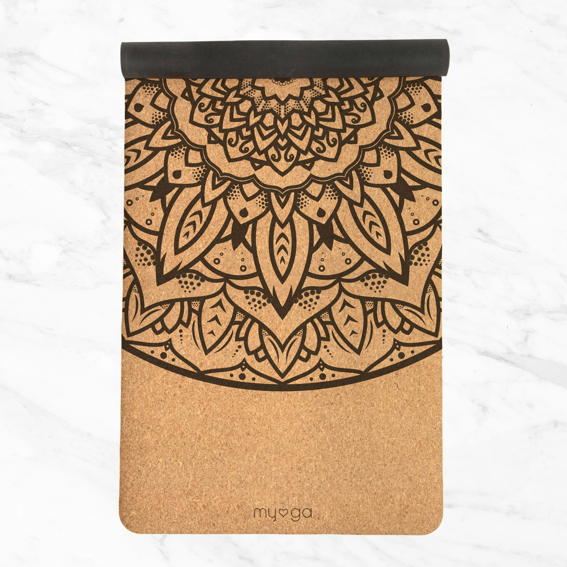 Myga Xl Cork Yoga Mat - Mandala