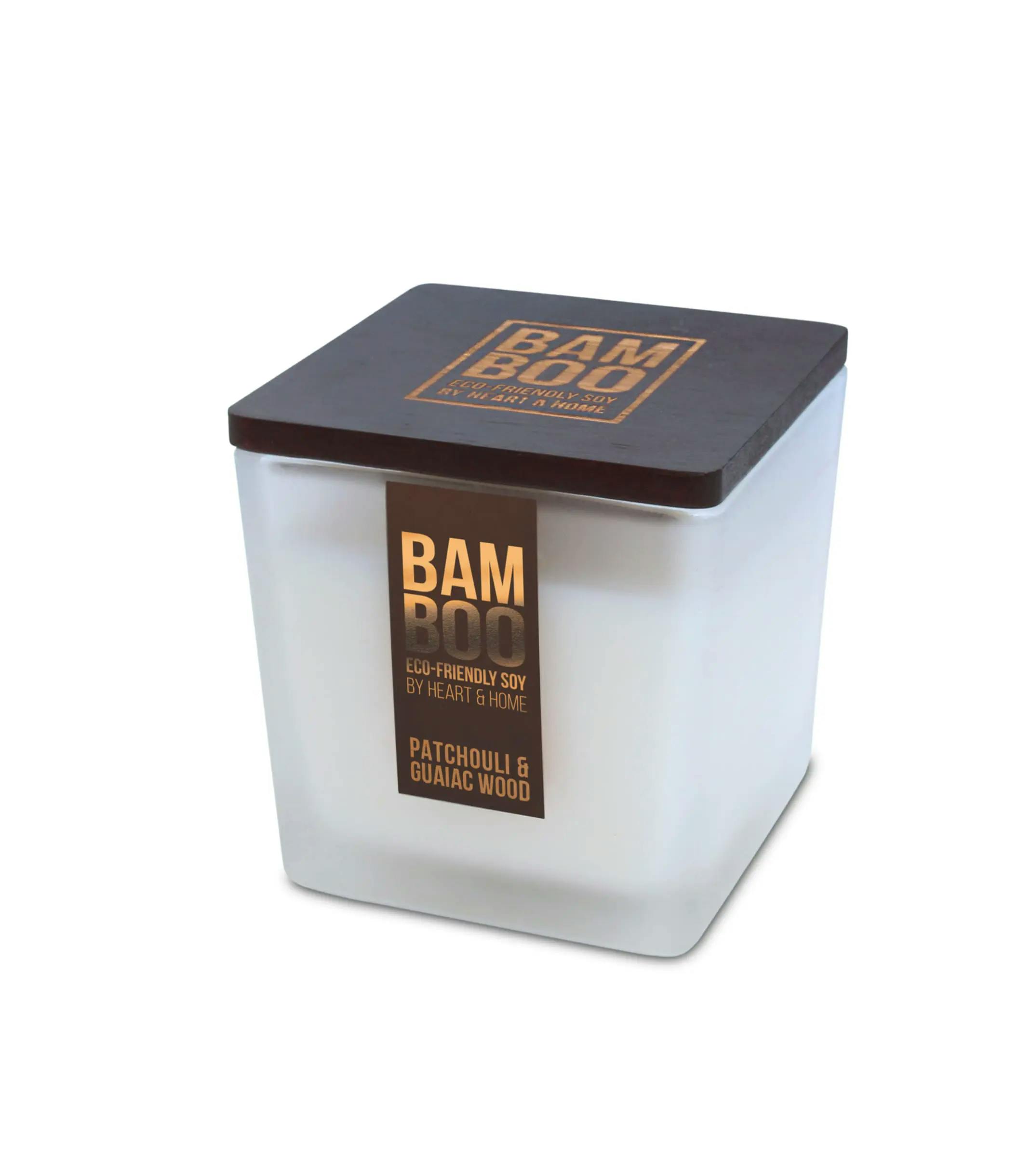 Bamboo White Patchouli & Guaiac Wood - Large Jar Candle