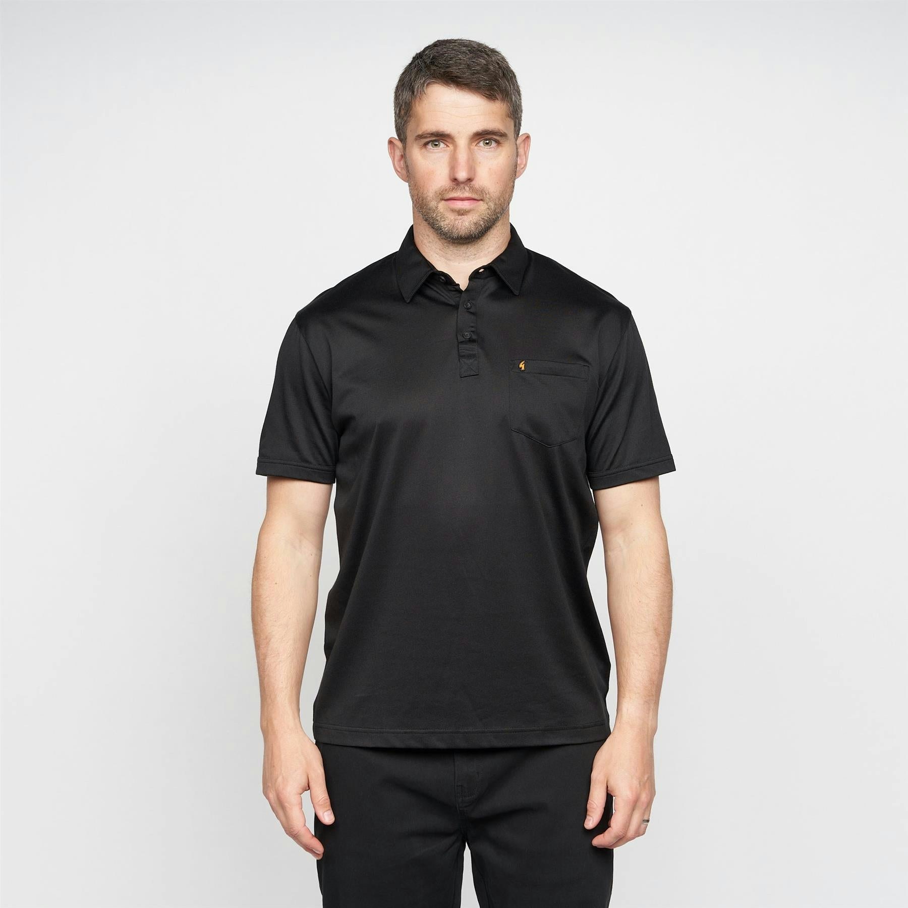 Gabicci Men's Black G00z05 Polo Shirt Classic - S