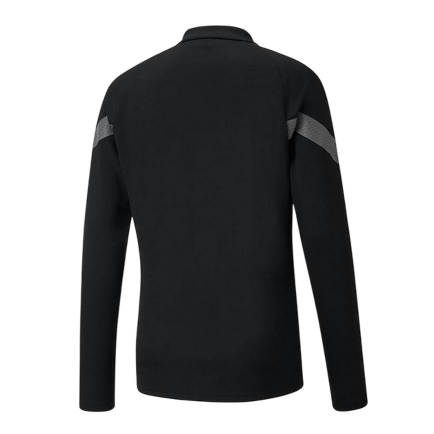 Puma Men's Black Teamfinal Quarter Zip Training Track Top - Print - M - Print - 100% Recycled Polyester