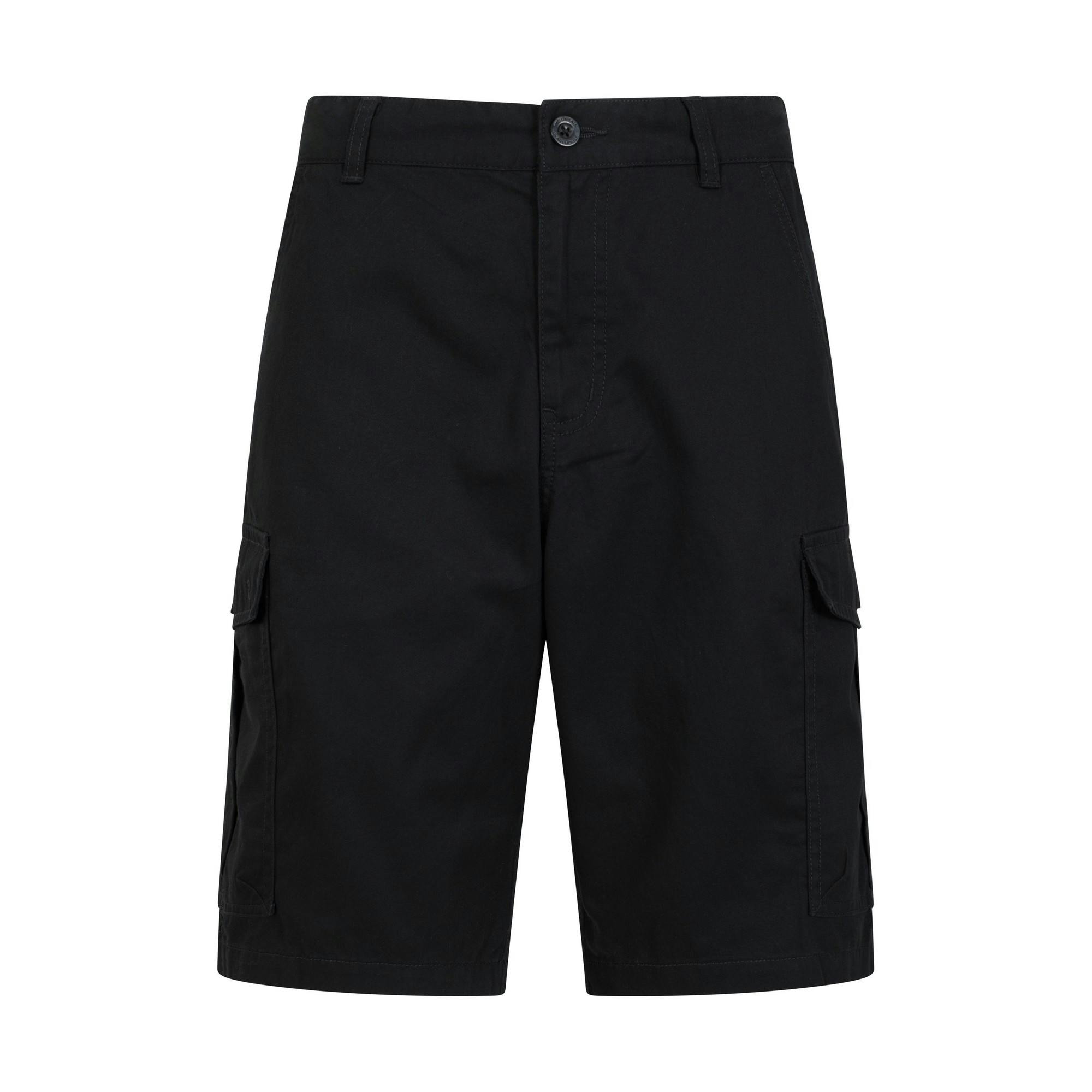 Mountain Warehouse Men's Black Lakeside Cargo Shorts - 42R - 100% Cotton