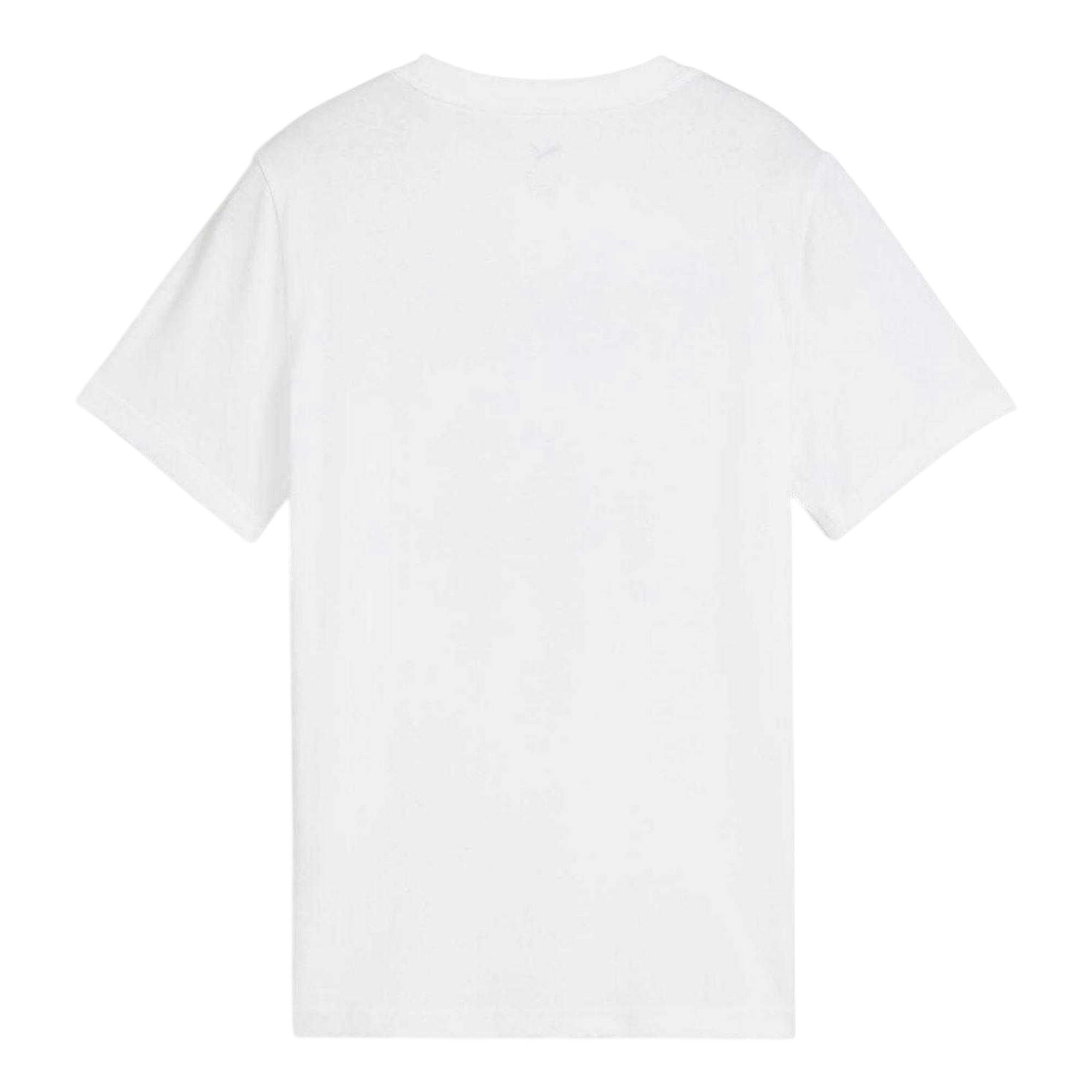 Puma White Kids Ii Graphic T-Shirt - 7-8 Years - 100% Mixed