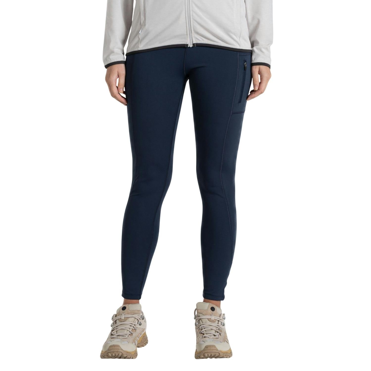 Craghoppers Women's Blue / Adeena Nosilife Leggings - Navy - 8 Uk - Navy - 76% Recycled Polyester/24% Elastane