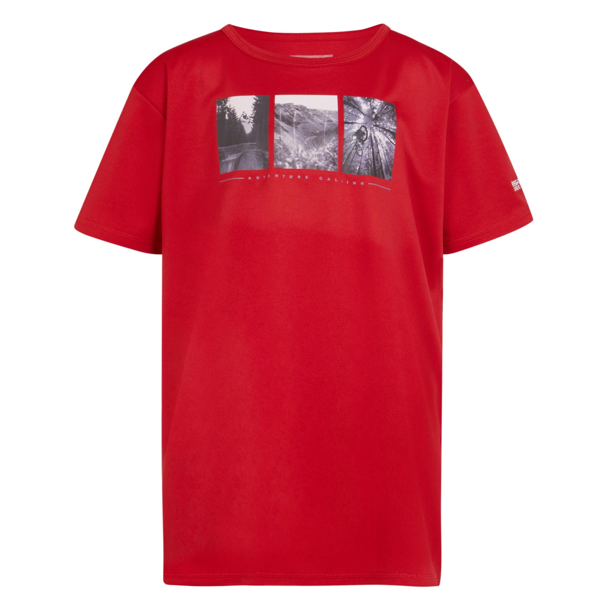 Regatta Red Childrens/Kids Alvarado Viii Cycling T-Shirt - Danger - 3-4 Years - Danger - 100% Polyester