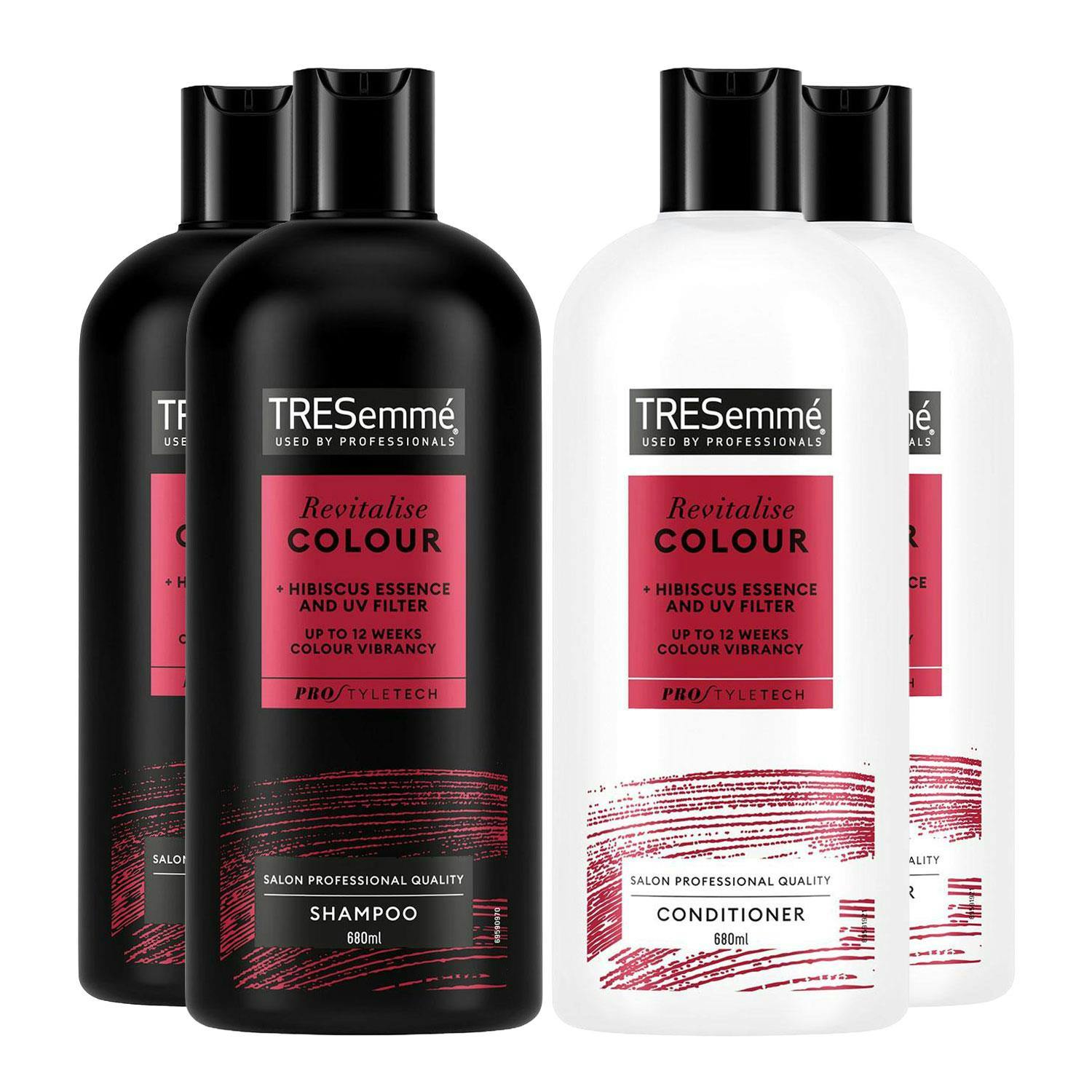 Tresemmé Shampoo & Conditioner Set 680Ml W/ Vitamins B, C & E For All Hair Types - Shampoo & Conditioner Set - 2X Revitalise Colour