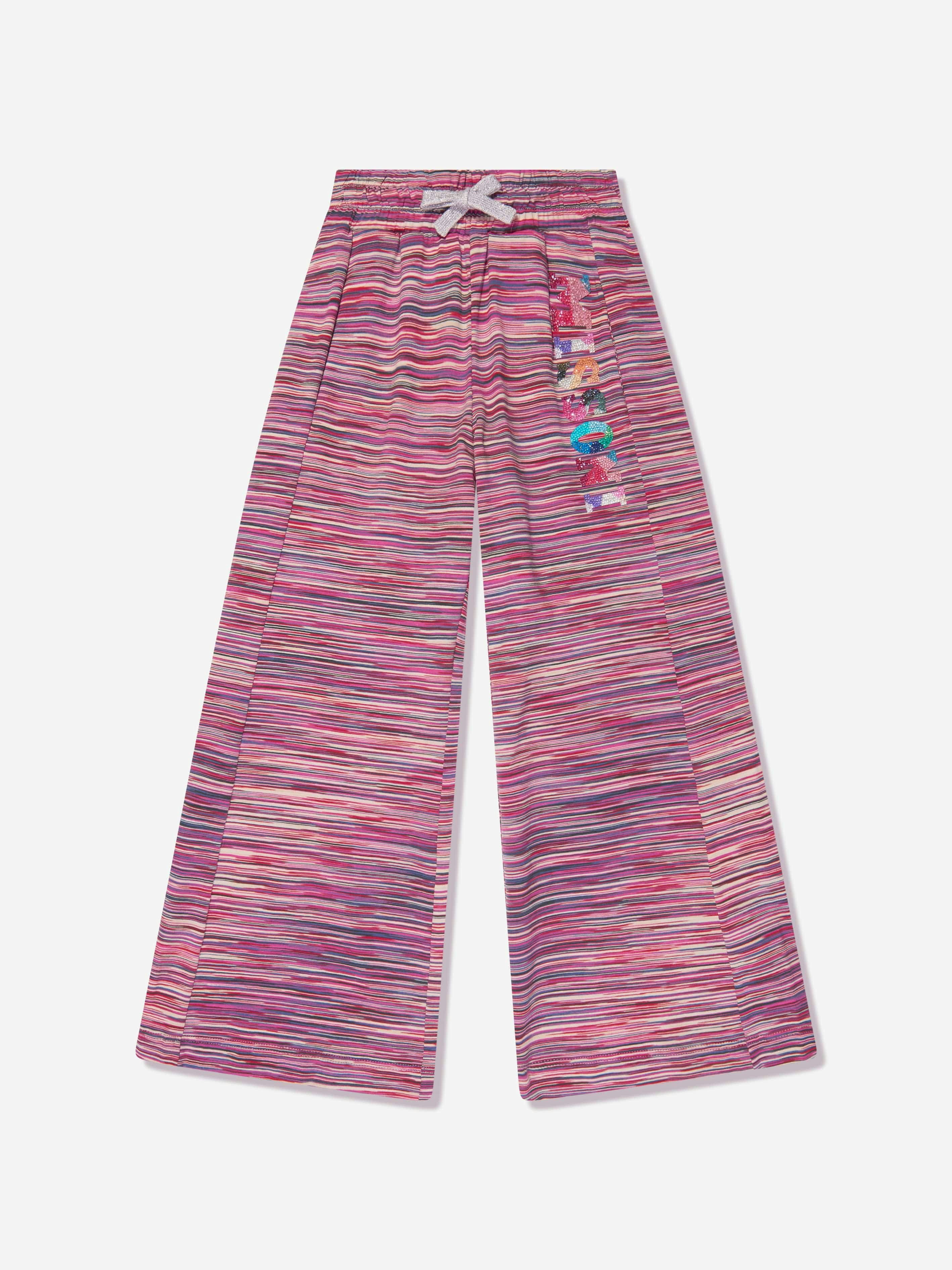 Missoni Girls Pink Logo Joggers In - 6 Yrs