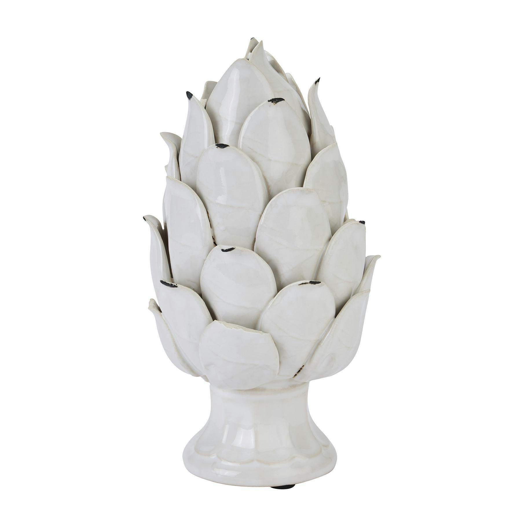 Hill Interiors White Chianti Artichoke Decoration - One Size - 100% Mixed