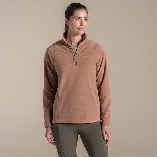 Craghoppers Women's Miska Vi Half Zip Micro Fleece Midlayer Top Cwa265 - Uk 8