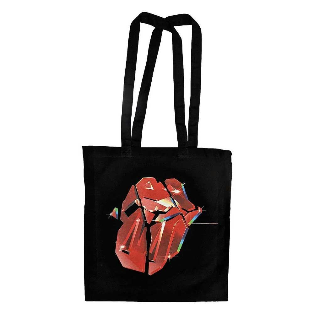 Paradiso Clothing Black The Rolling Stones Hackney Diamonds Lick Tote Bag