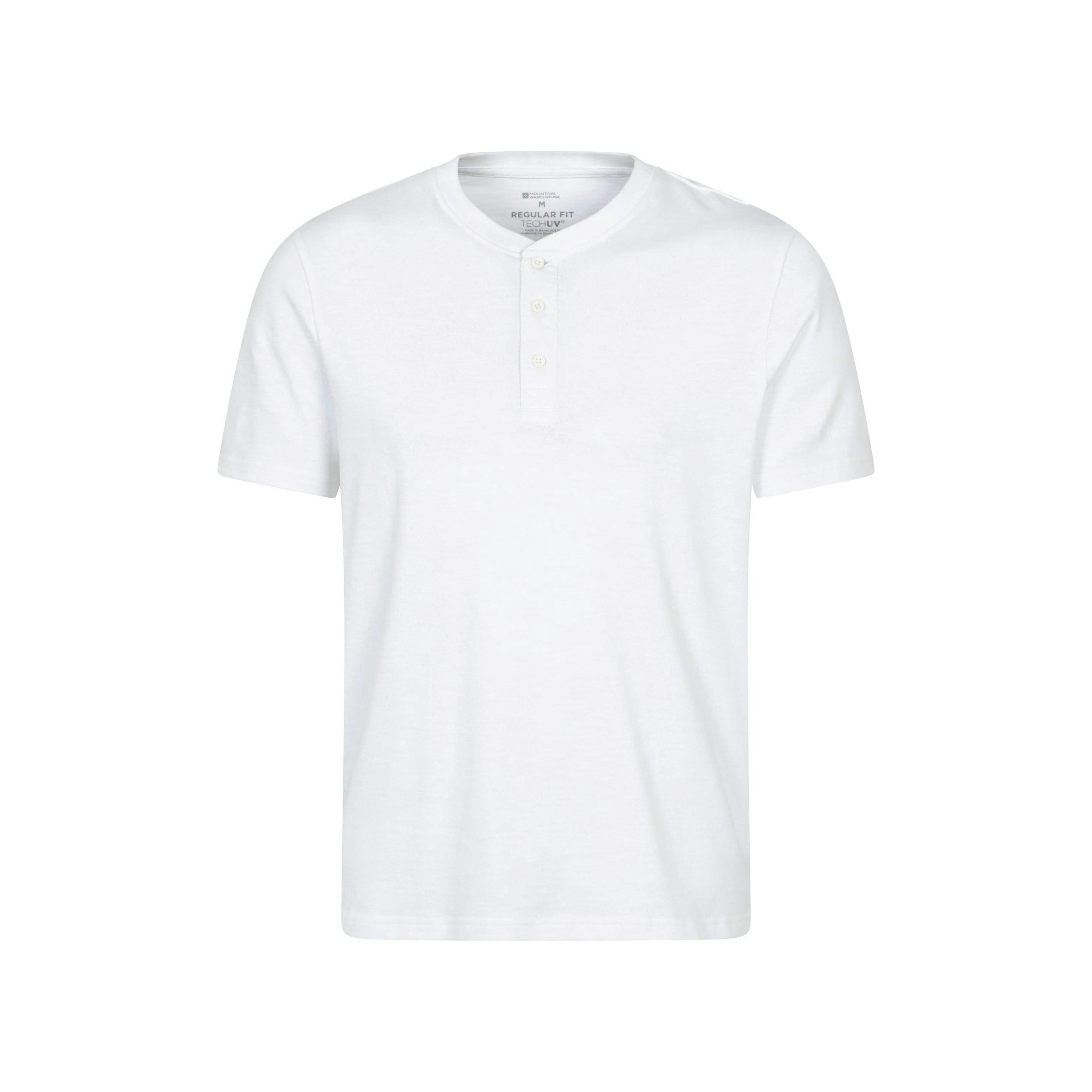 Mountain Warehouse Men's White Hasst Organic T-Shirt - Xl - 100% Organic Cotton