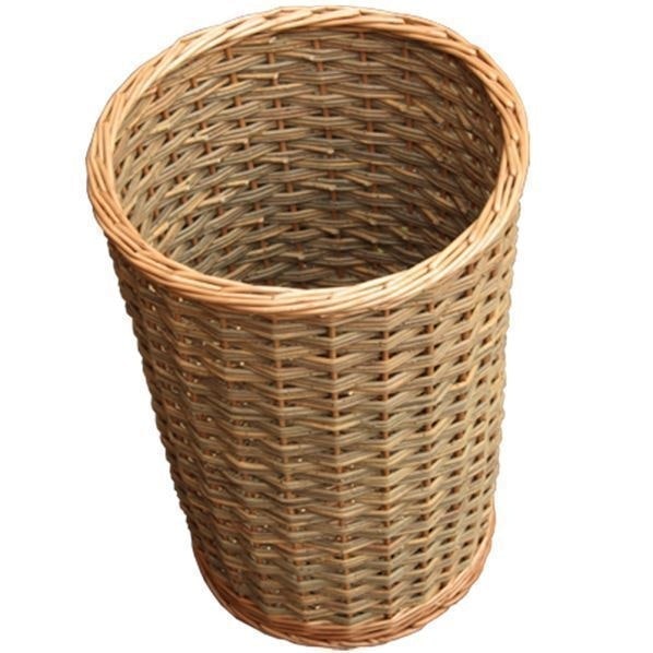 Rackhams Red Round Hallway Umbrella Walking Stick Wicker Basket