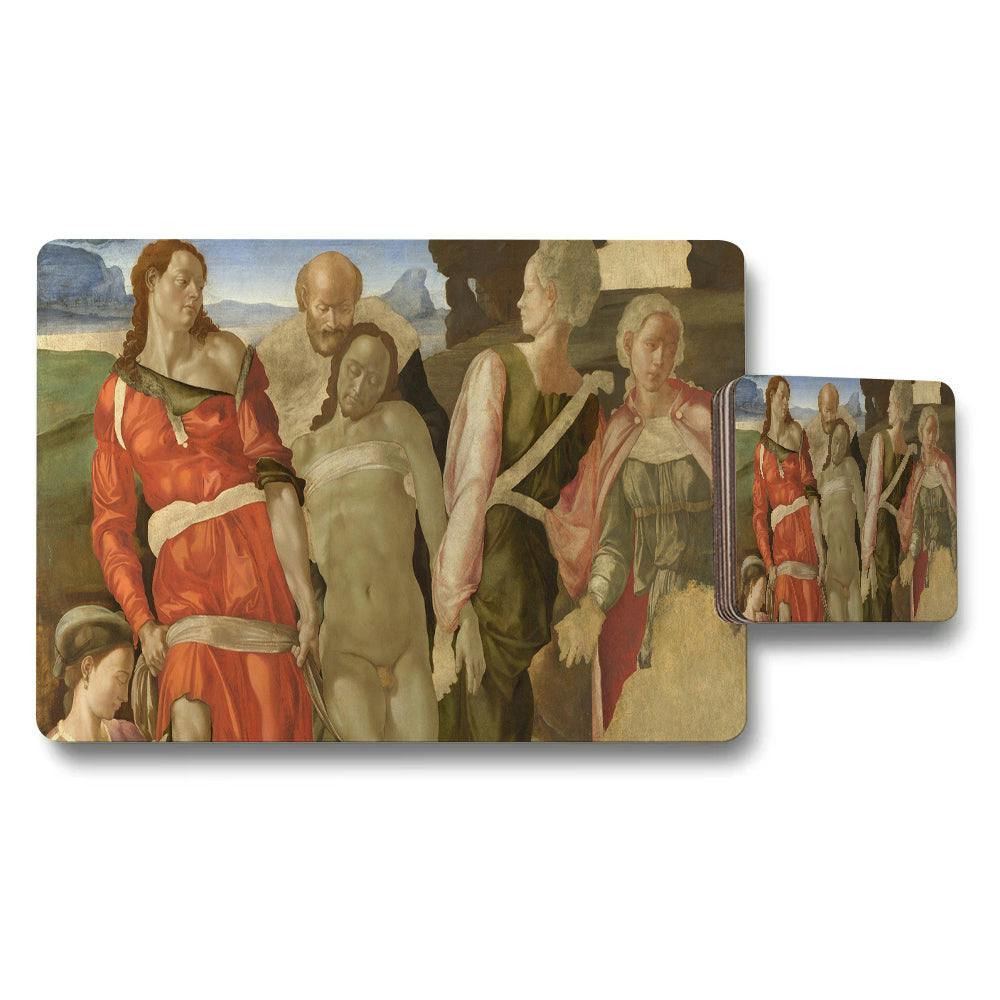 Rackhams Renaissance Style Placemat And Coaster Set Art Print