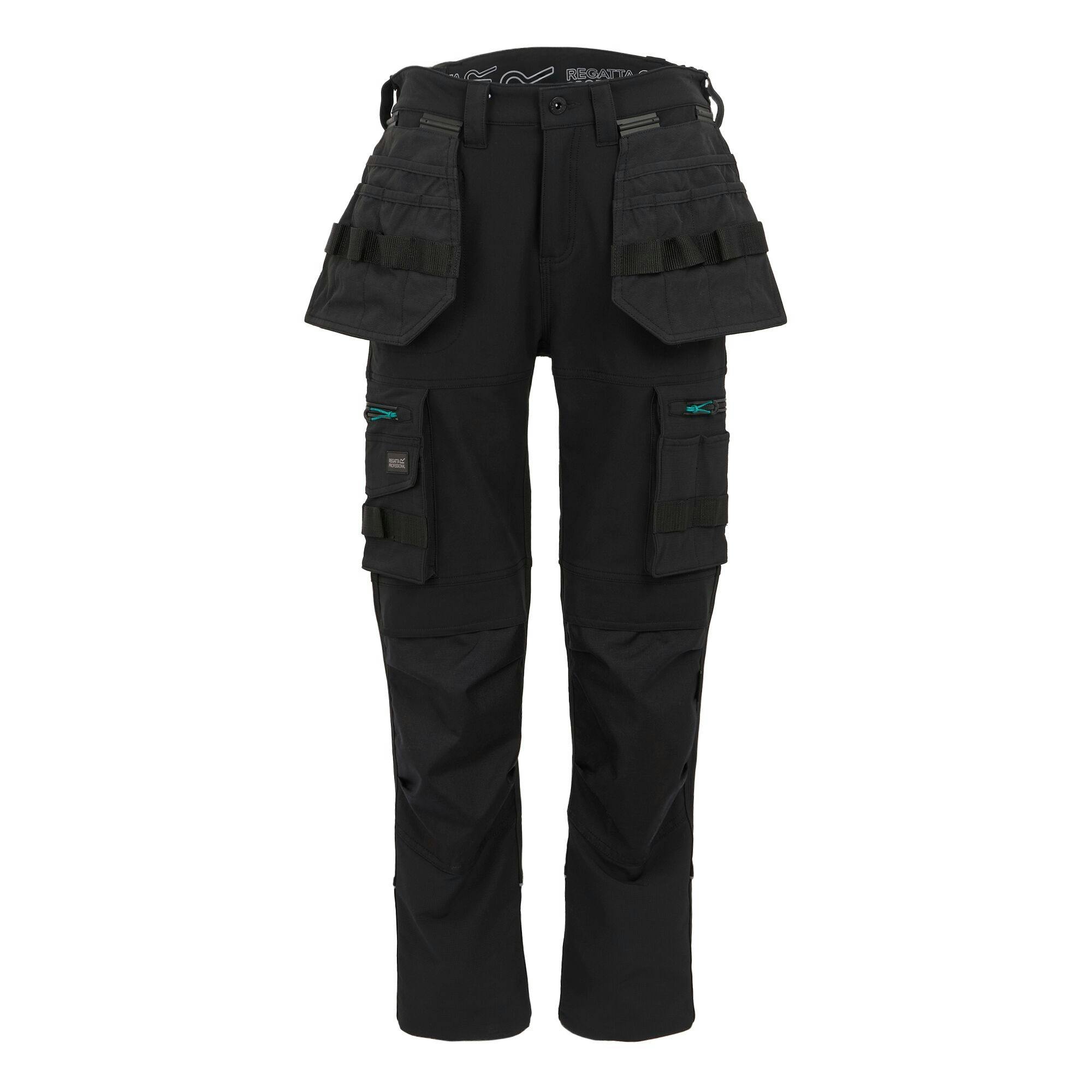 Regatta Women's Black Professional Waterproof Trousers - 18 Uk R - 100% Mixed