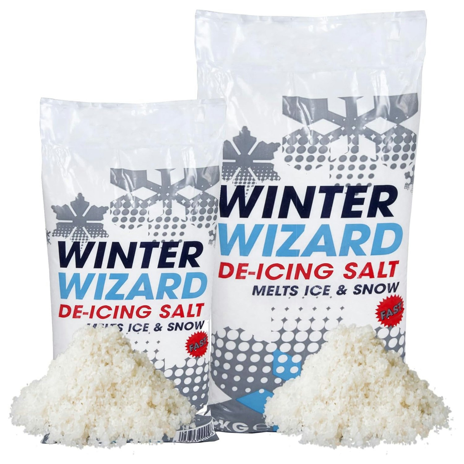 Rackhams White Grit De-Icing Winter Rock Salt Ideal For Roads, Driveways & Paths - 20Kg (2 X 10Kg Bags)