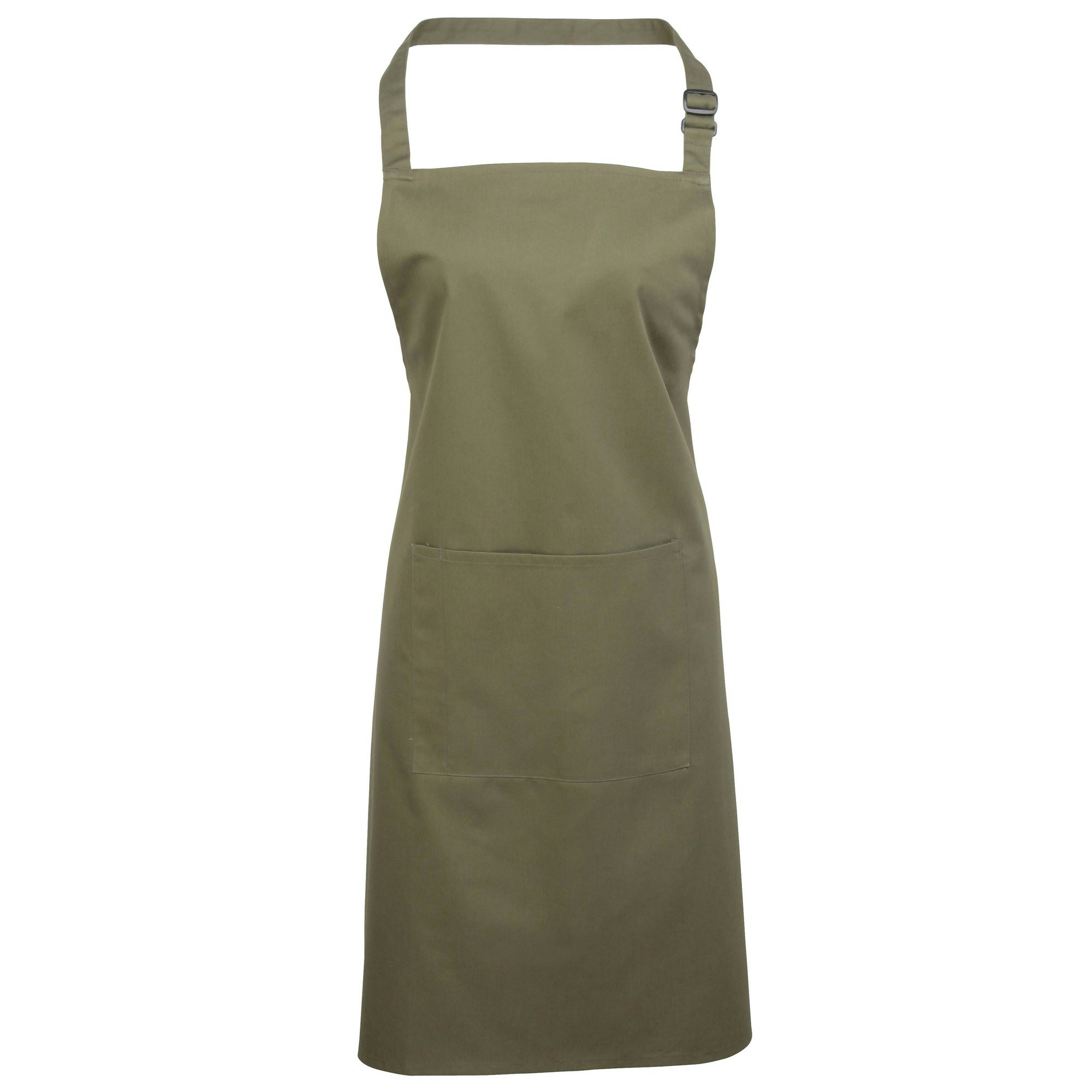 Premier Women's / Colours Bip Apron With Pocket / Workwear - Olive - One Size - Olive