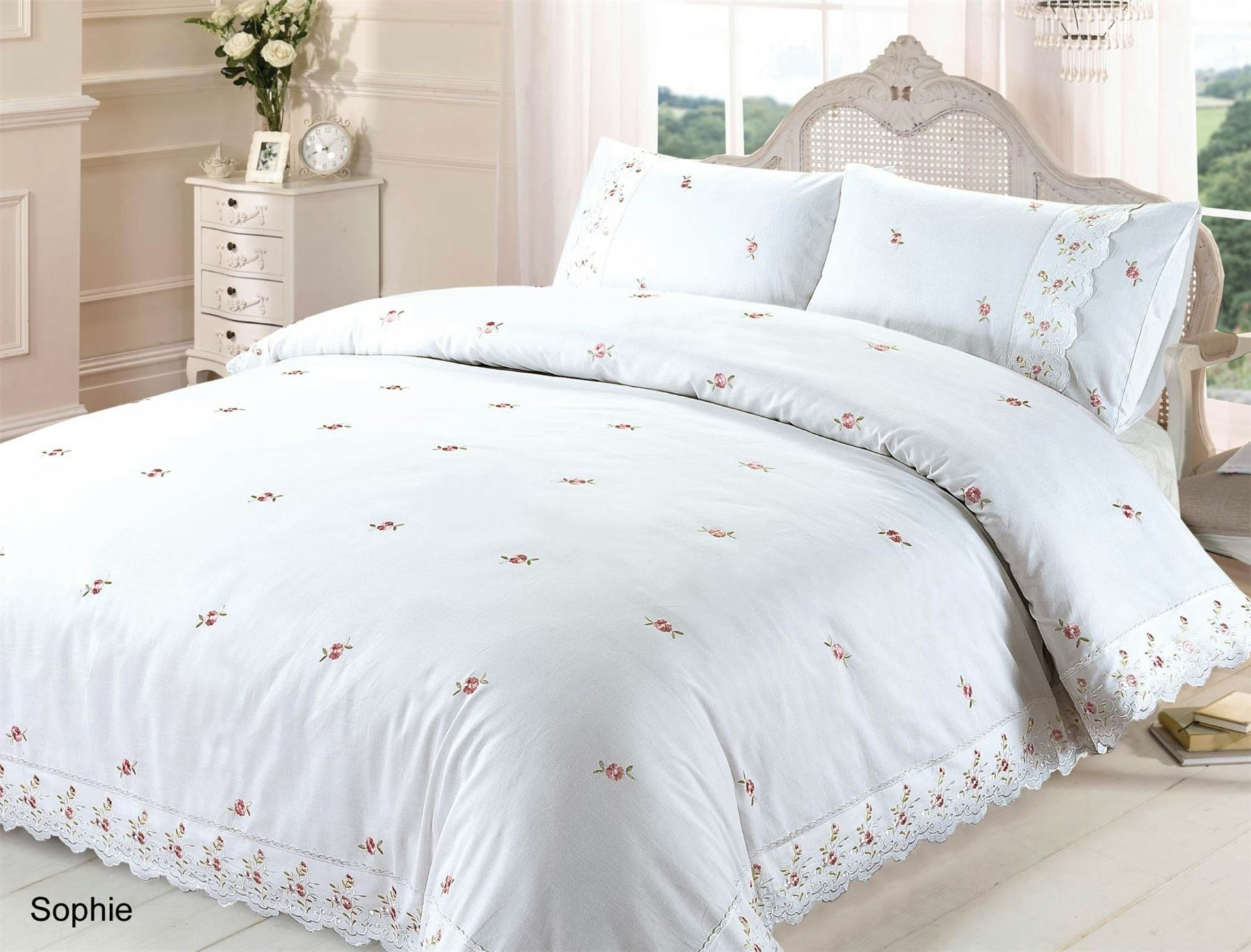 Rackhams White Olivia Duvet Cover Set - King