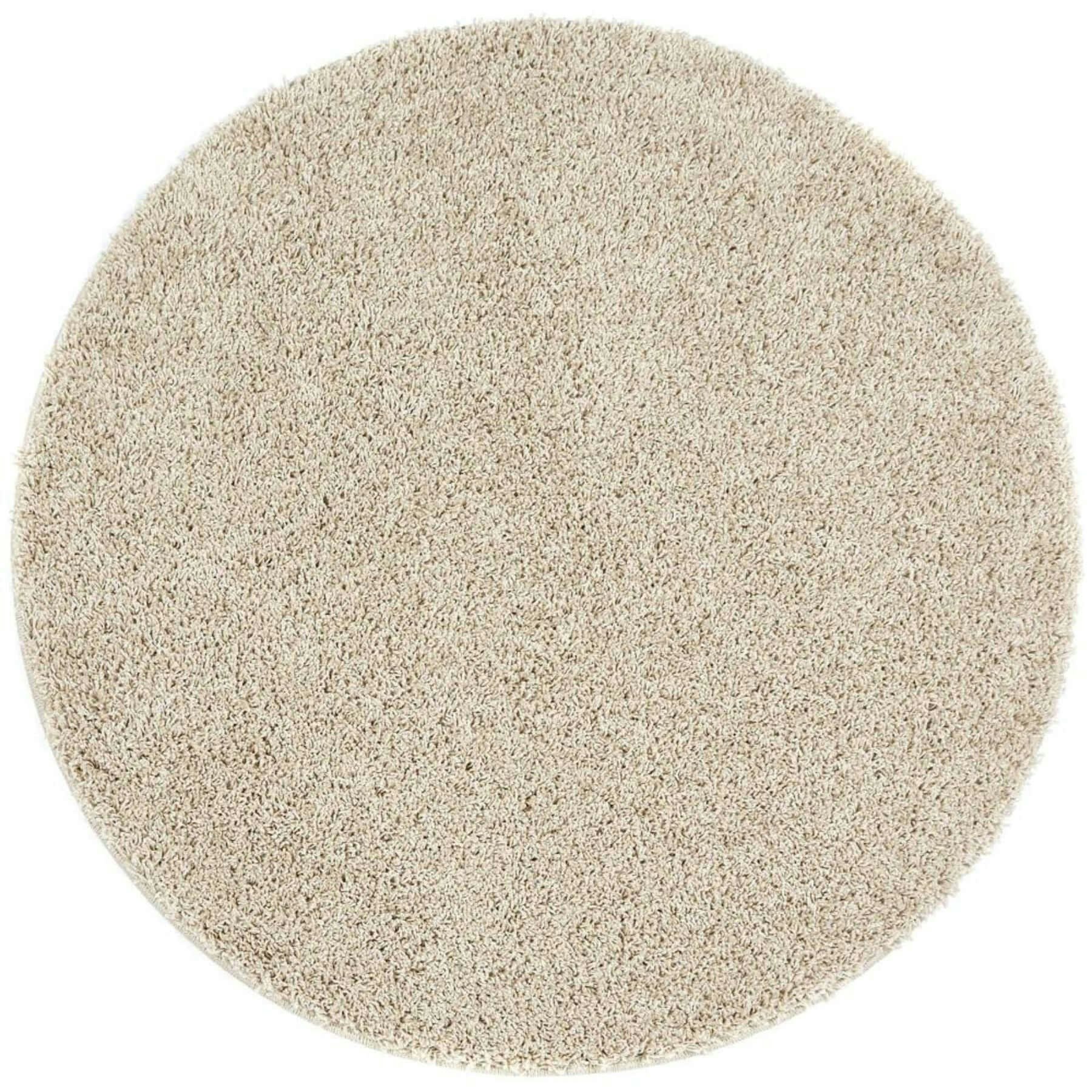 Rackhams Washable Stone Shaggy Rug - Ø 100 Cm