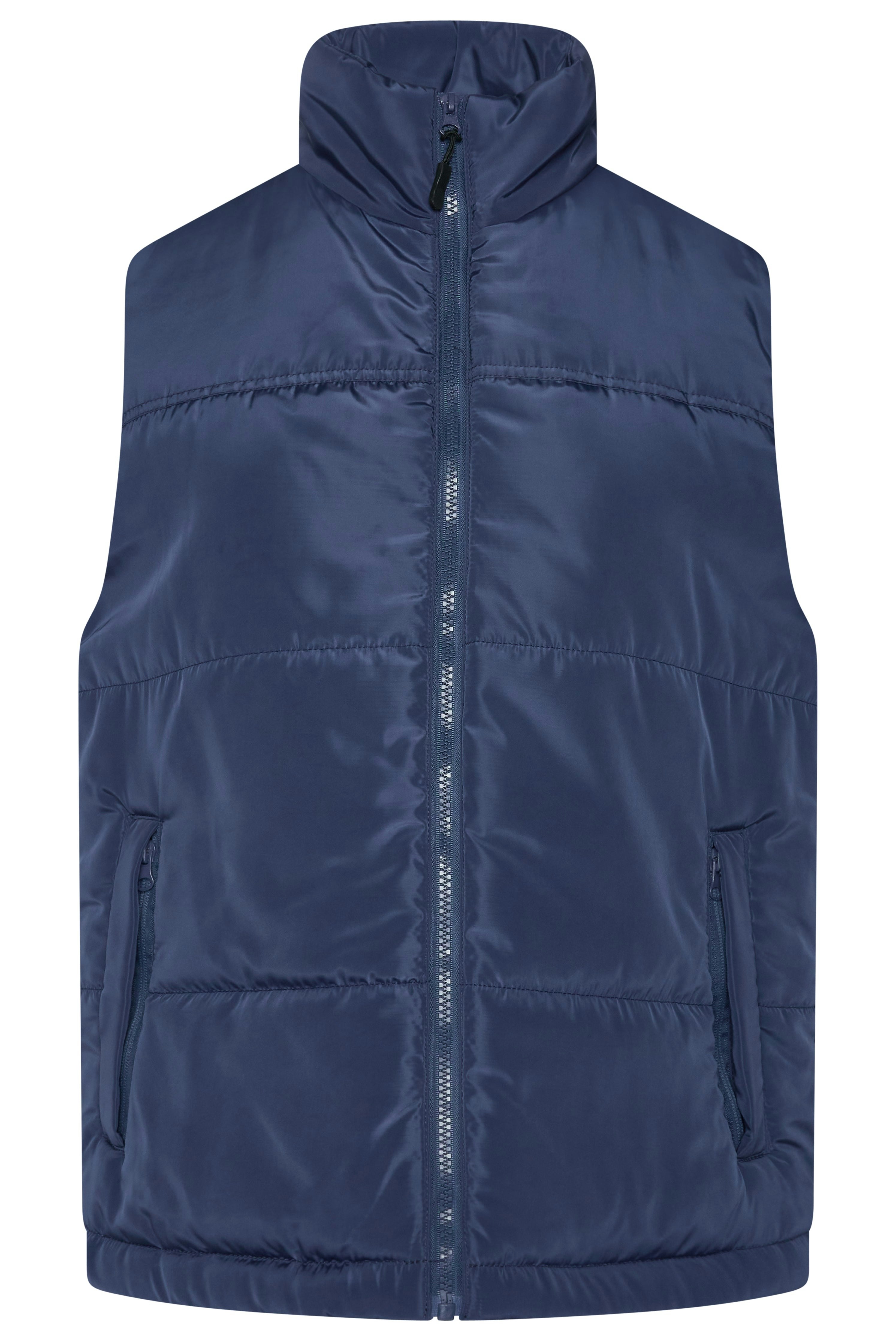 One&Only Unisex Dark Quilted Gilet - M - Navy