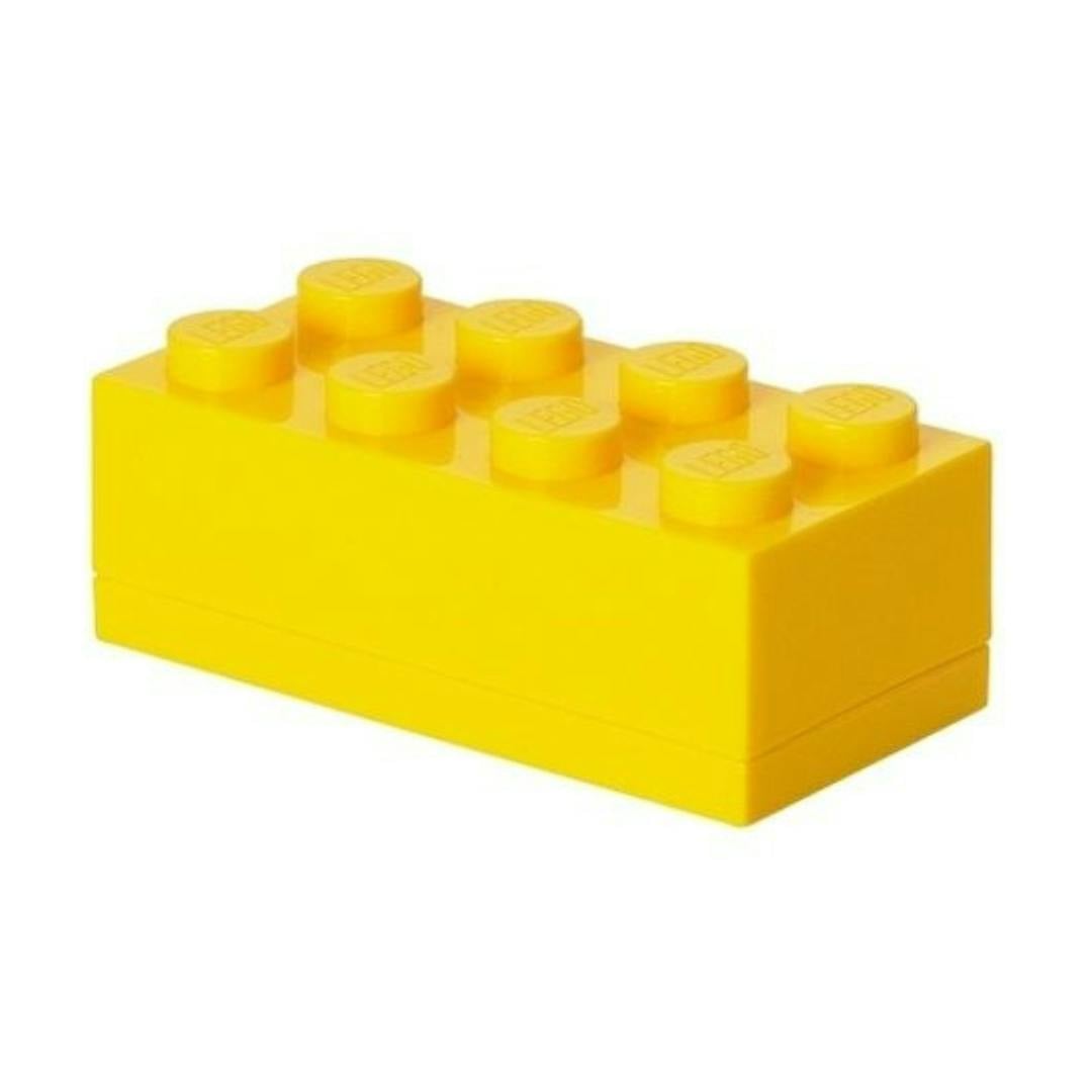 Lego Yellow Mini Box 8 Storage Brick - 4.6 X 9.2 X 4.3Cm - Storage Brick