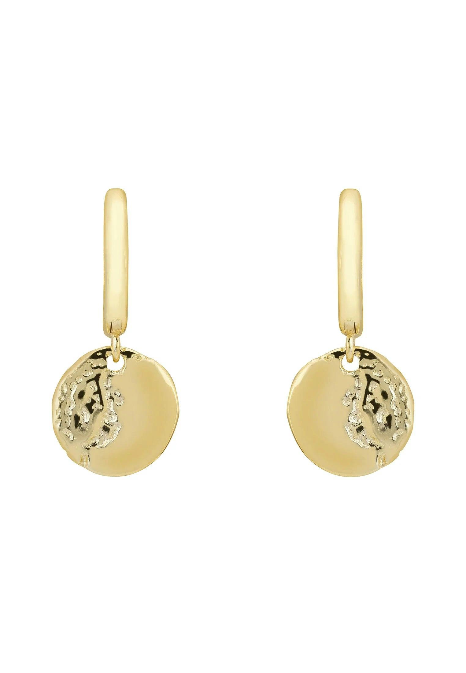 Latelita Gold Lunar Moon Huggie Hoop Earrings