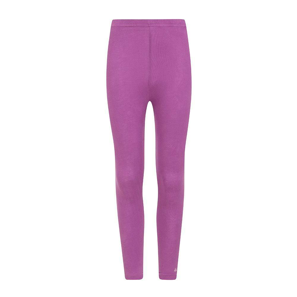 Lazy Jacks Purple Jersey Leggings - 3-4 Years - 93% Cotton/7% Elastane