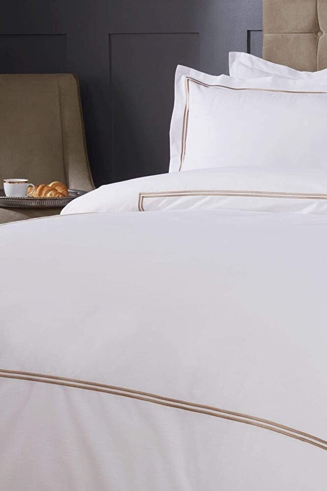 Rackhams Mayfair Duvet Cover Bedding Sets - Taupe - Super King