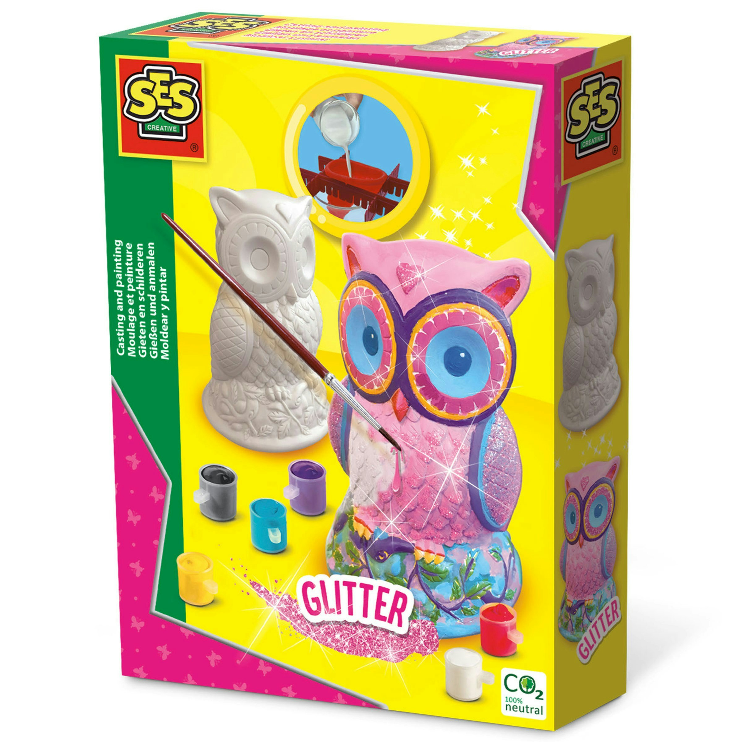 Ses Creative Pink Casting And Painting - Owl