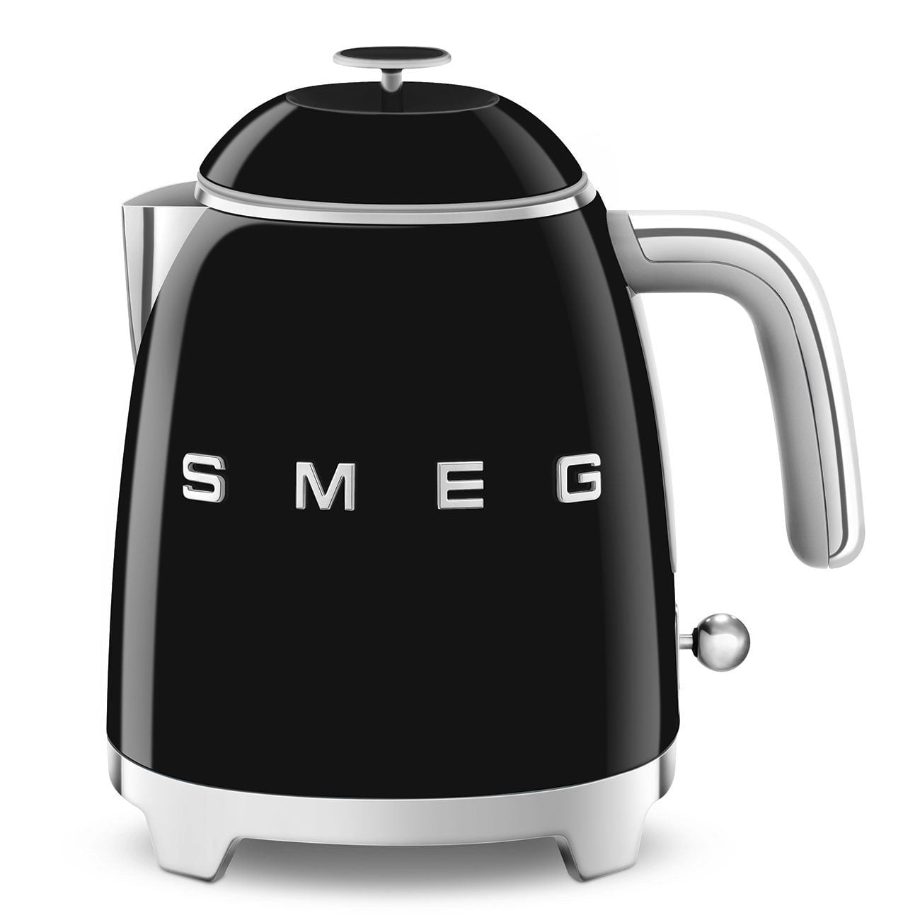 Smeg Black Klf05 Retro 50'S Style Mini Kettle, 1400W, 0.8L