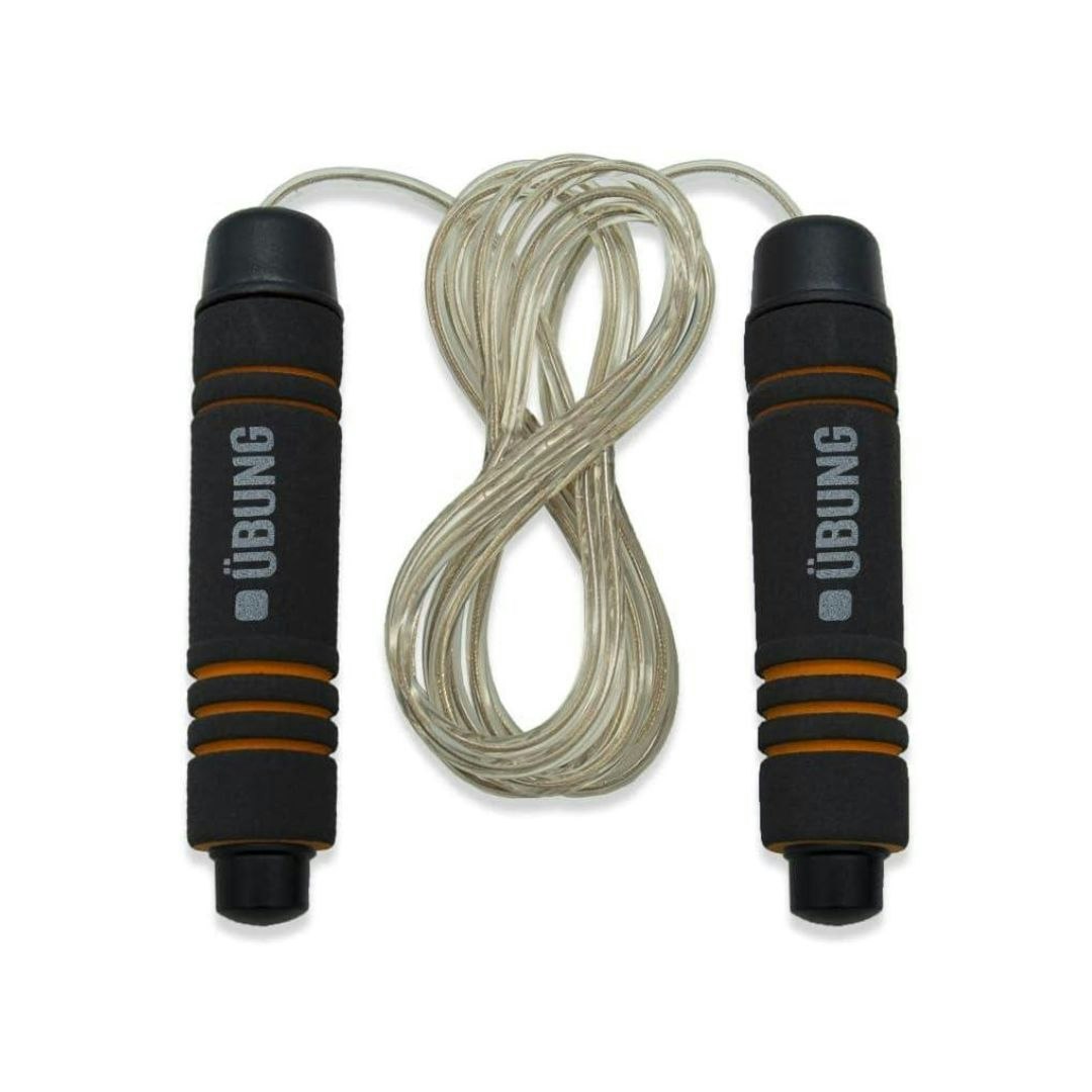 Ubung Black Weighted Skipping Rope Tangle Free Fitness Jump Rope 3M