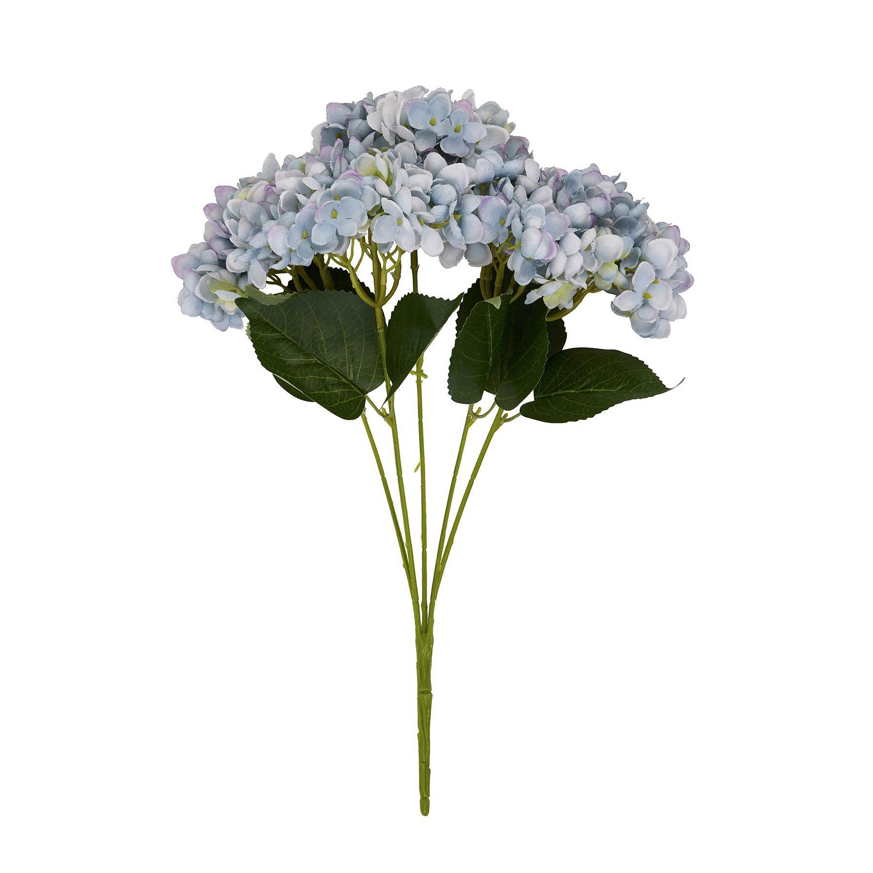 Hill Interiors Unisex Blue Hydrangea Bunch Artificial Flower In - Image 4