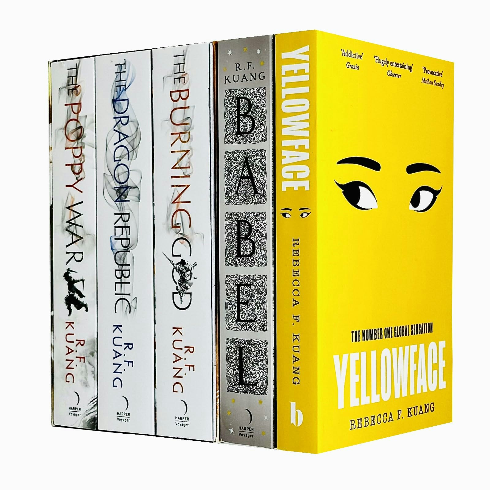 Various Publishers R.f. Kuang Collection 5 Books Set (The Poppy War, The Dragon Republic, The Burning God, Babel And Yellowface)