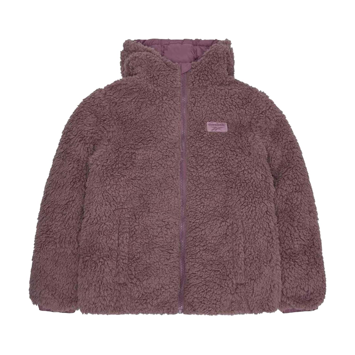 Reebok Women's Sherpa Reversible Puffer Jacket - Dusty Rose - Dusty Rose - M - 100% Polyester