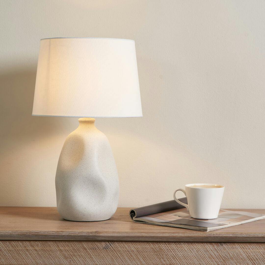 Pagazzi Lighting Cream Sanders Table Lamp