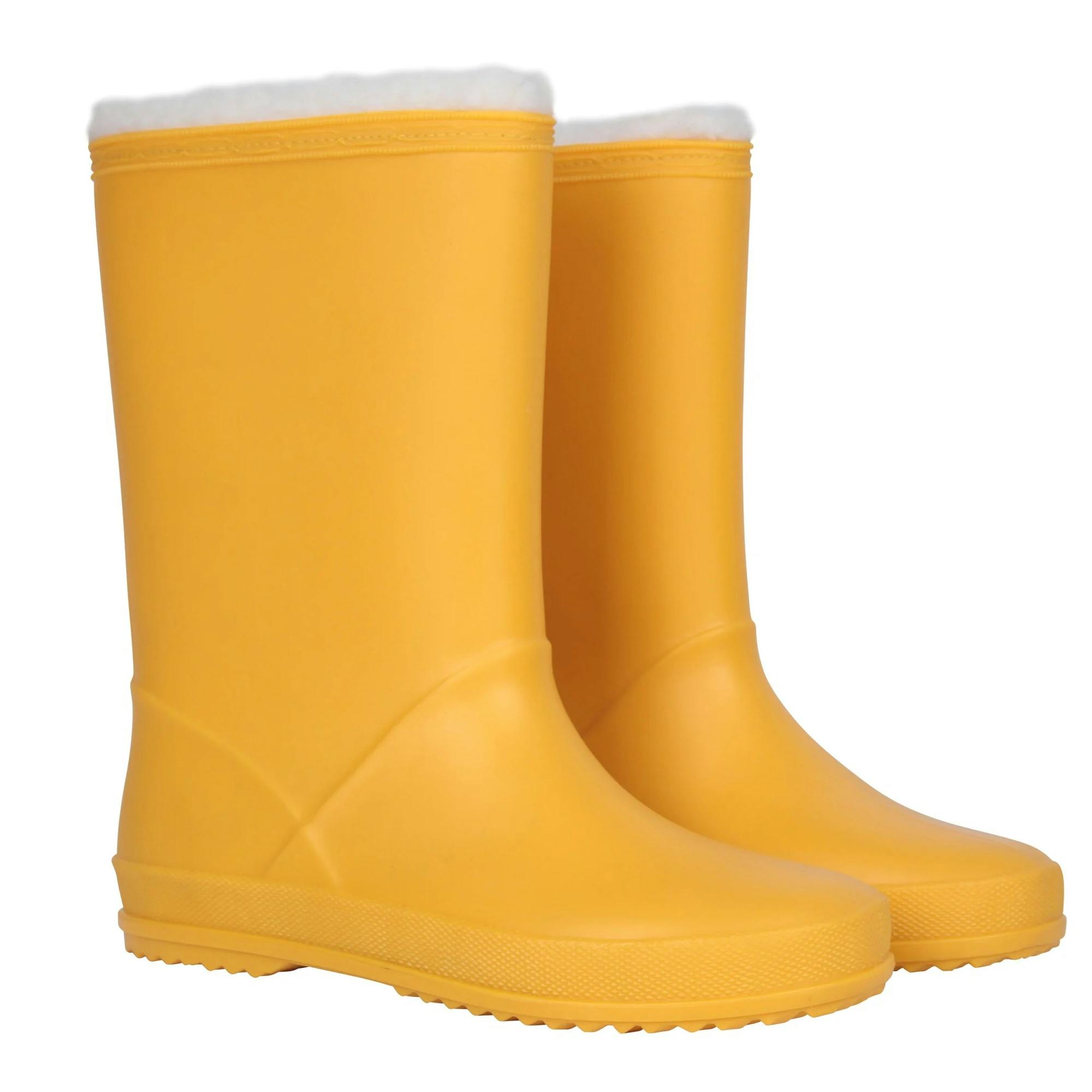 Mountain Warehouse Kids Snow Lined Wellington Boots - Mustard - 13 Uk Child - Mustard